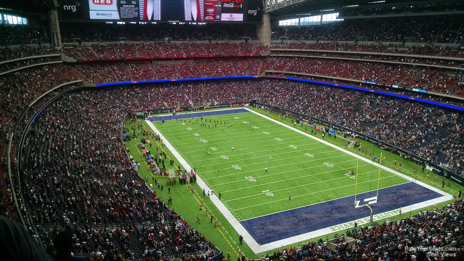 section 652, row f seat view  for football - nrg stadium