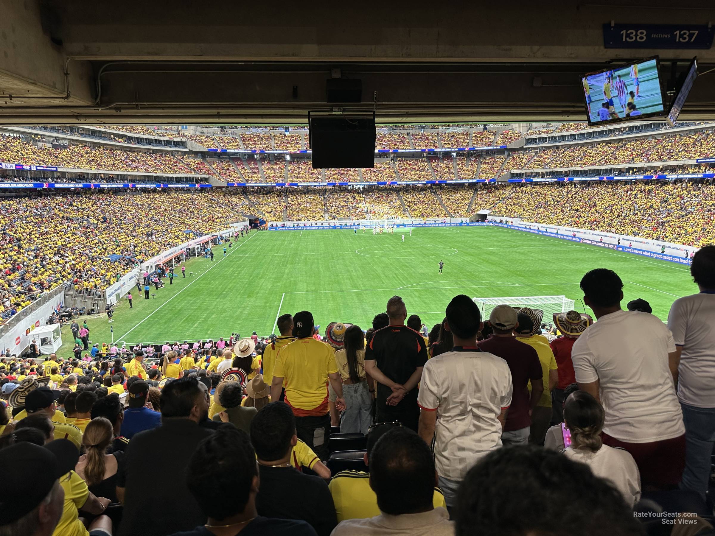 section 138, row mm seat view  for soccer - nrg stadium