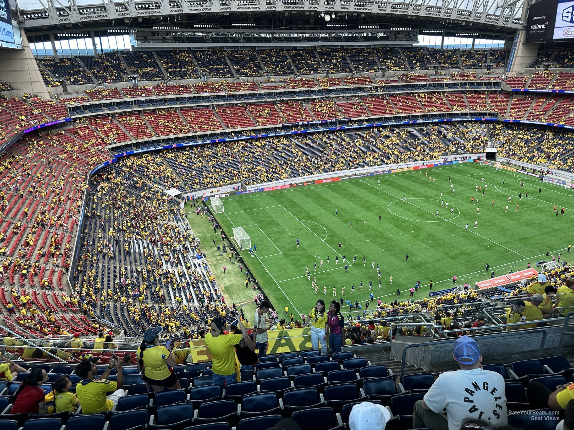 section 614, row k seat view  for soccer - nrg stadium