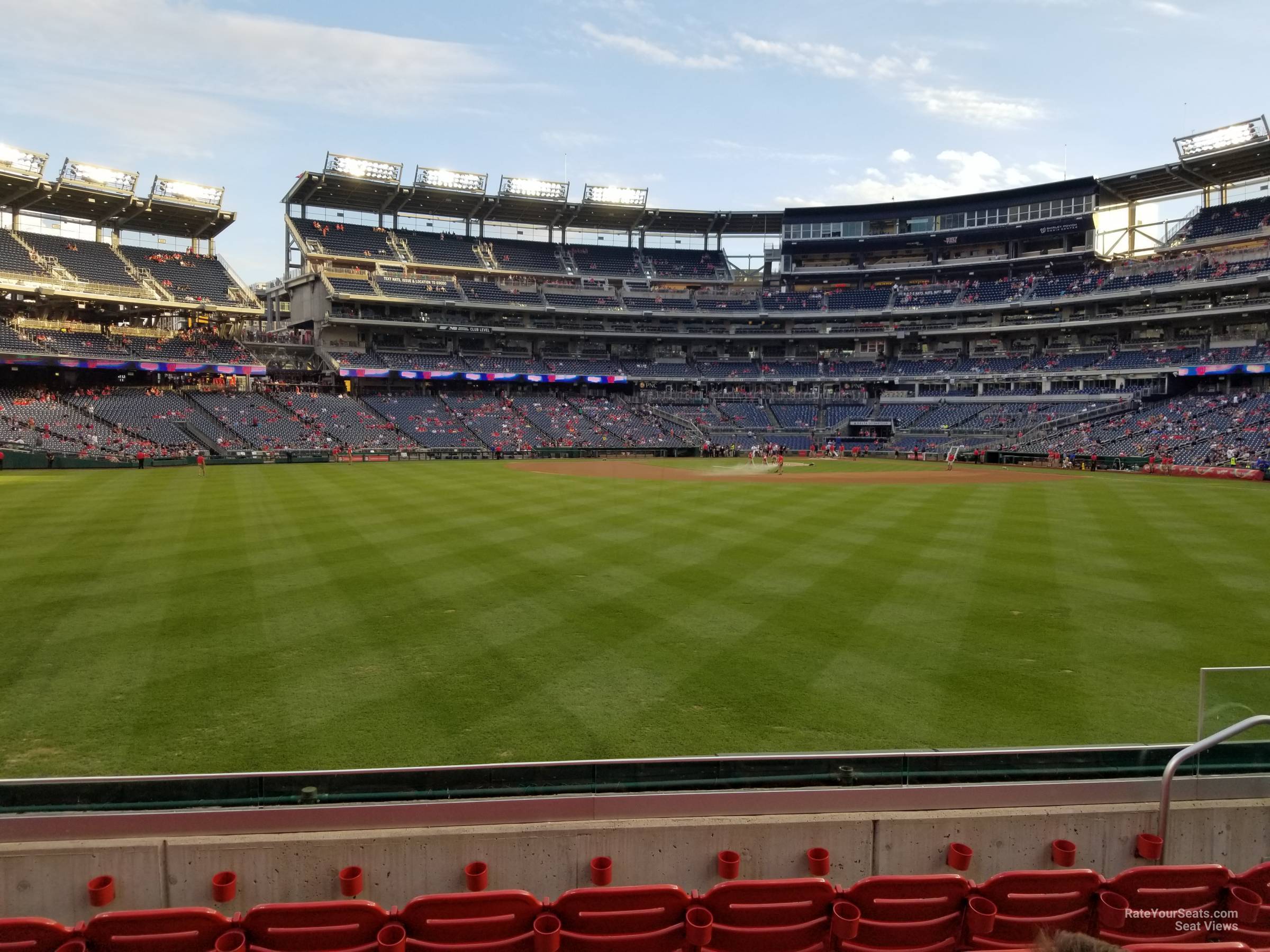 section 100, row f seat view  for baseball - nationals park