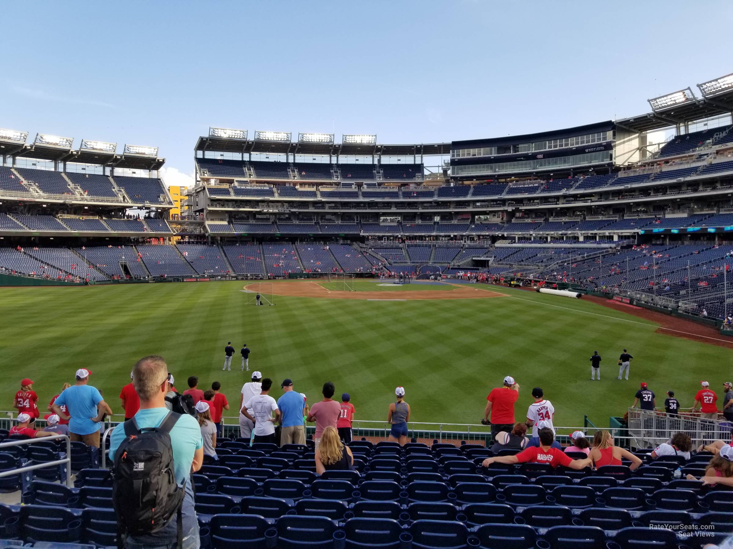 section 102, row aa seat view  for baseball - nationals park
