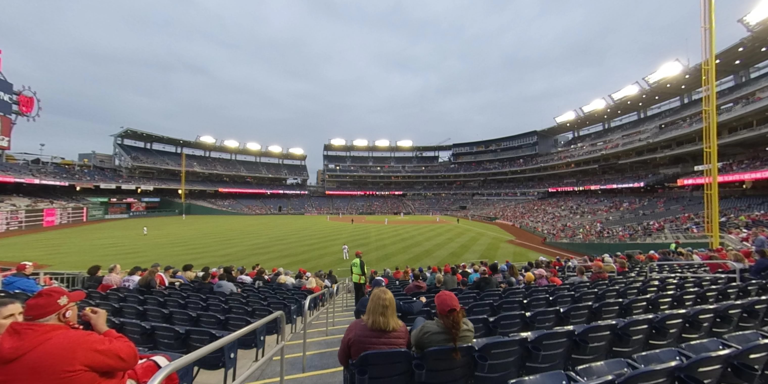 section 103 panoramic seat view  for baseball - nationals park