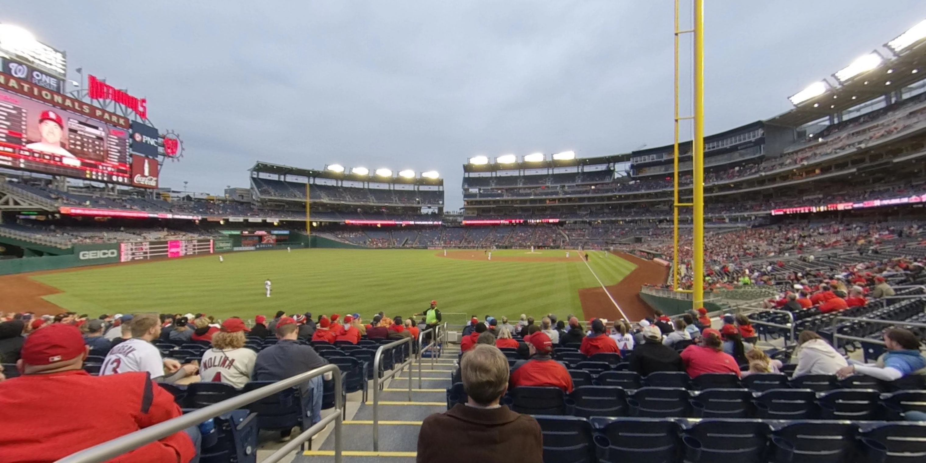 section 105 panoramic seat view  for baseball - nationals park