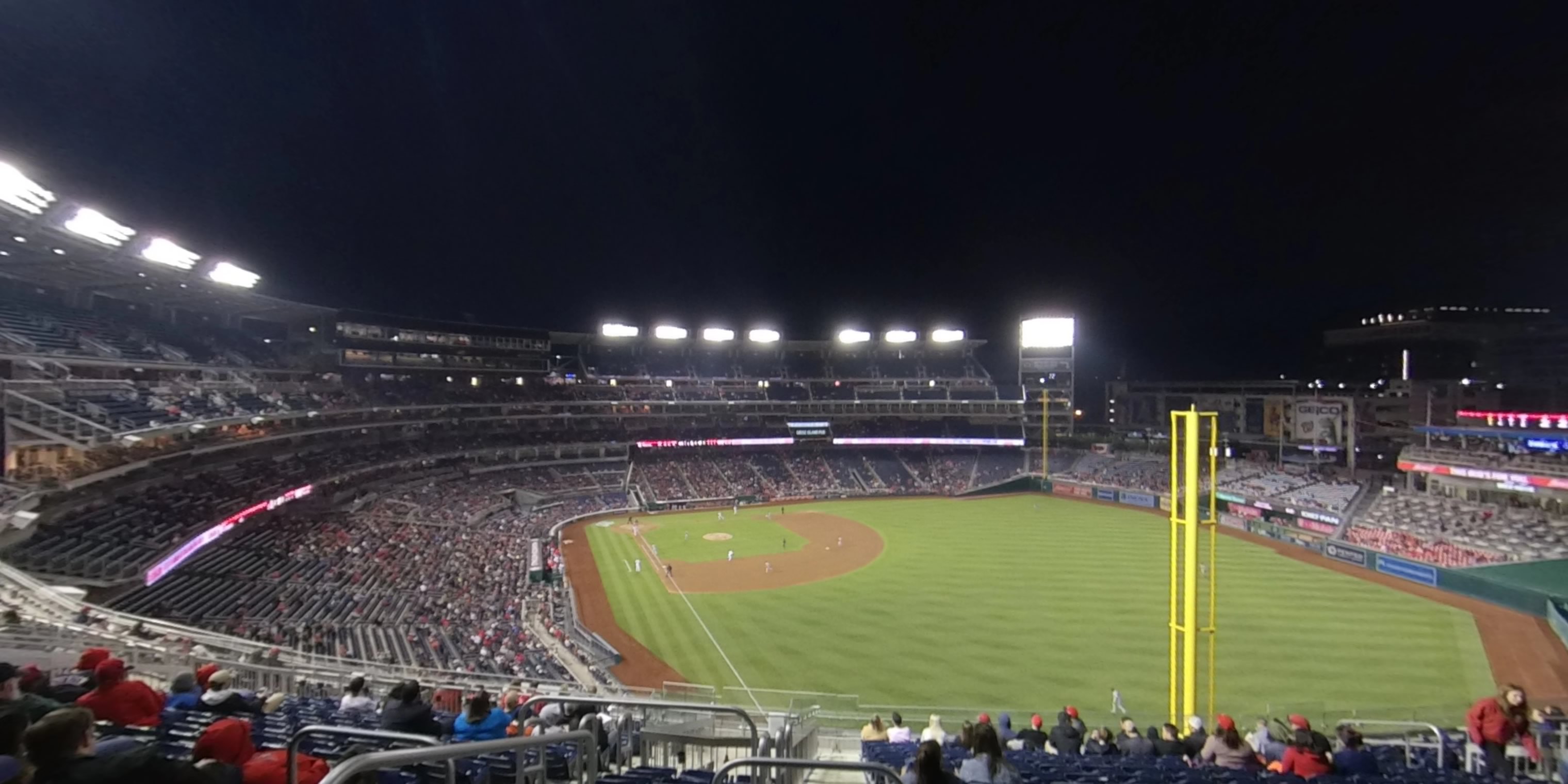 section 230 panoramic seat view  for baseball - nationals park