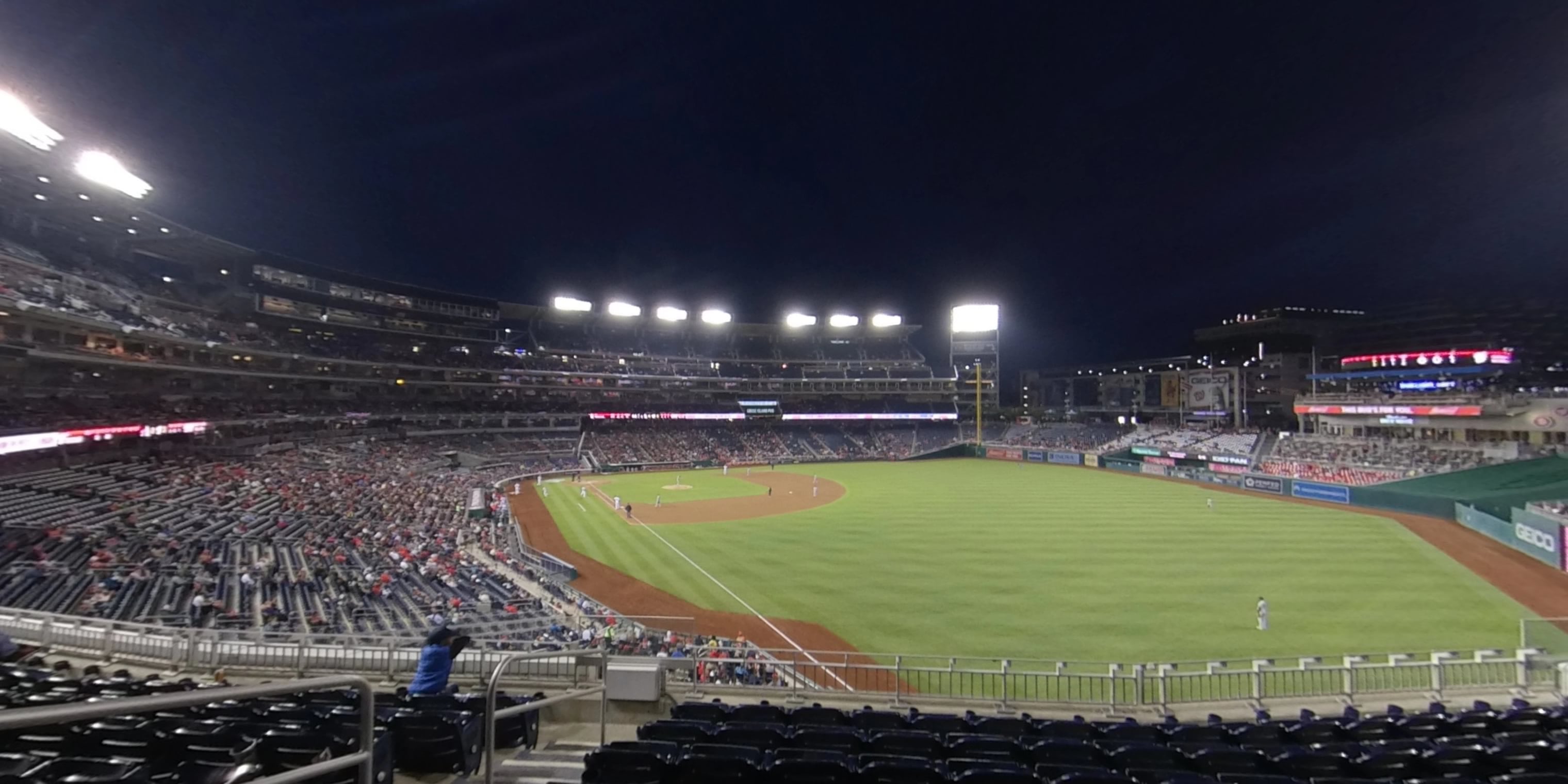 section 231 panoramic seat view for baseball - nationals park