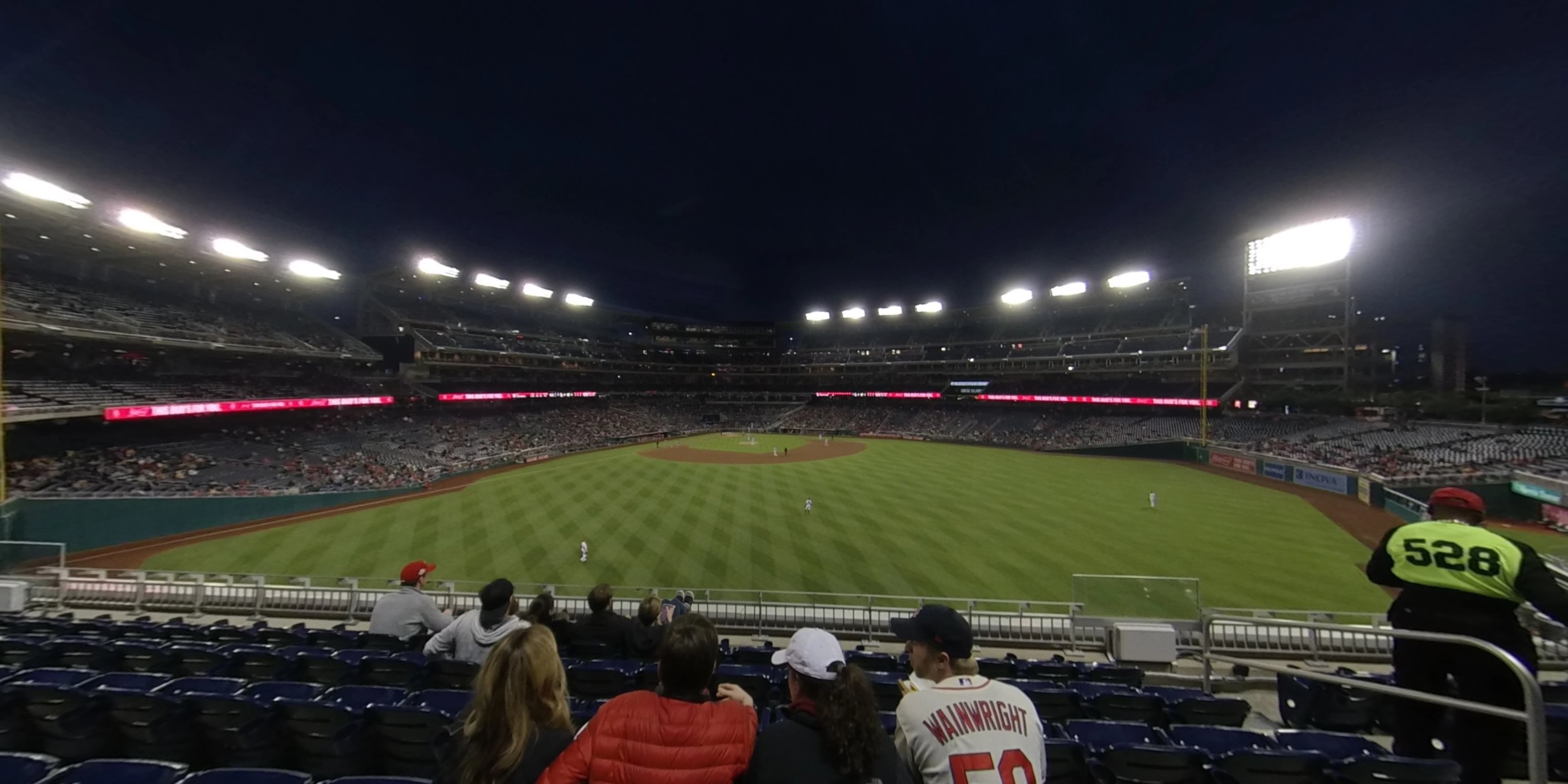 section 242 panoramic seat view  for baseball - nationals park