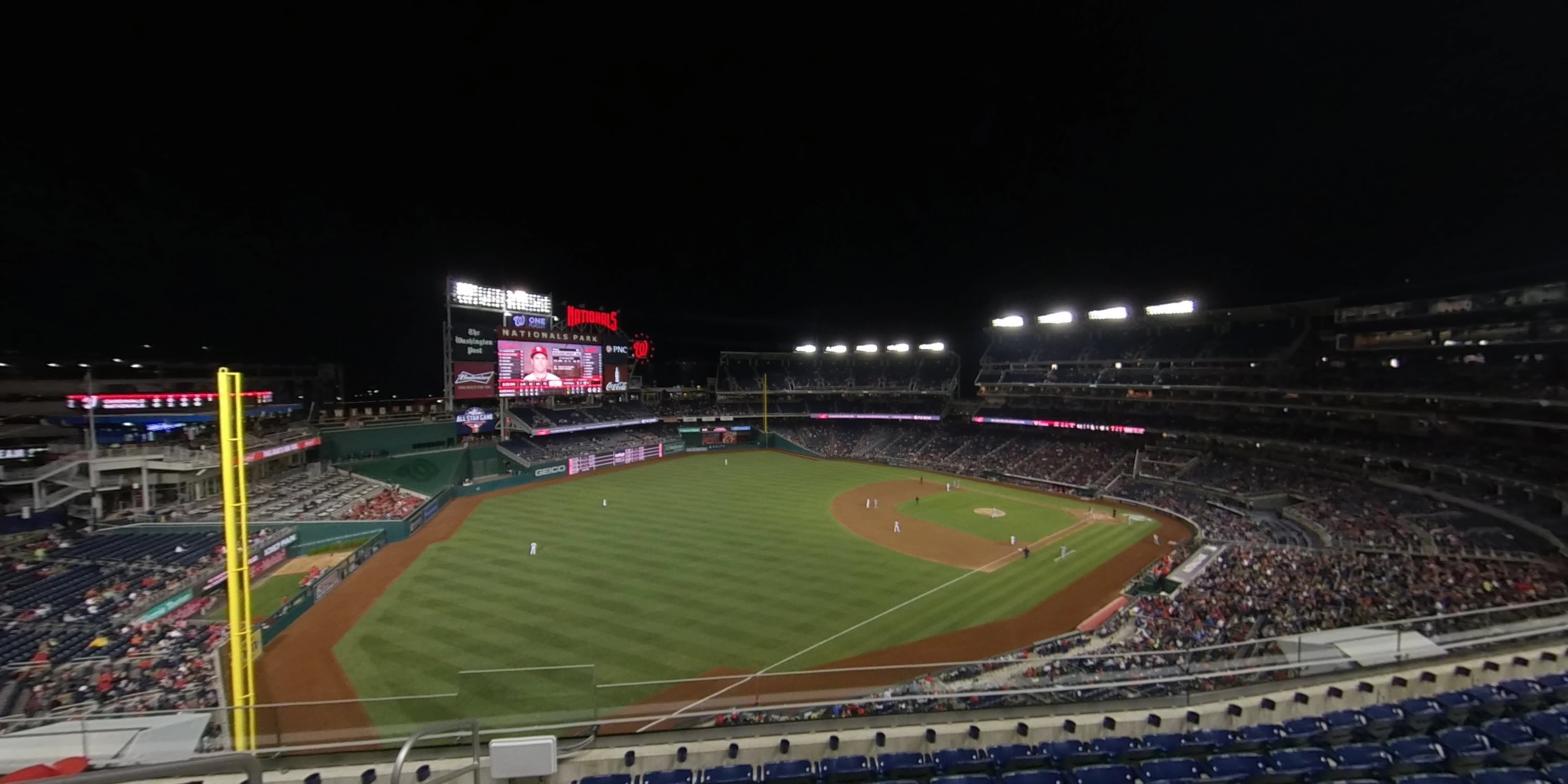 section 302 panoramic seat view  for baseball - nationals park