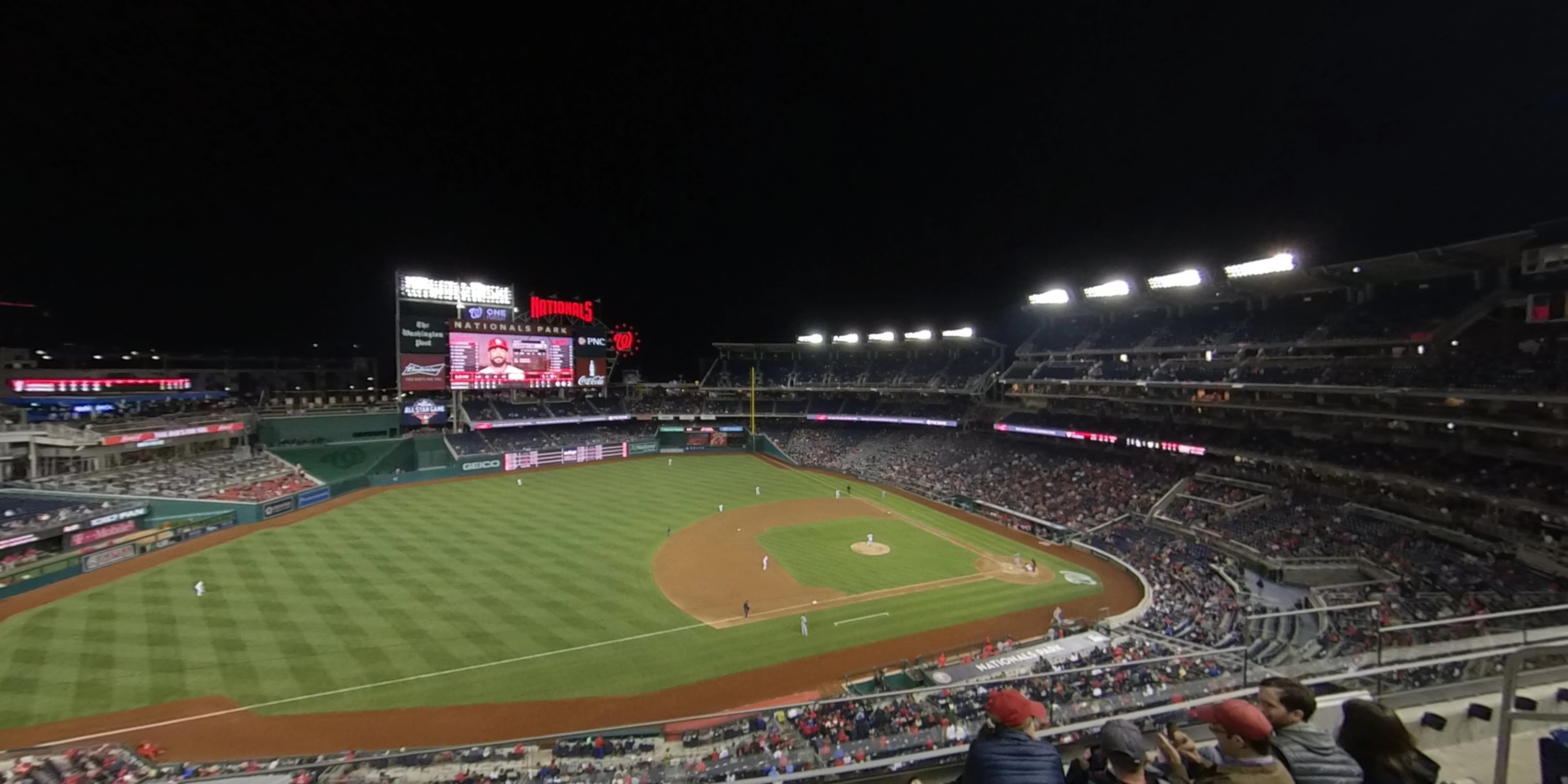 section 306 panoramic seat view  for baseball - nationals park