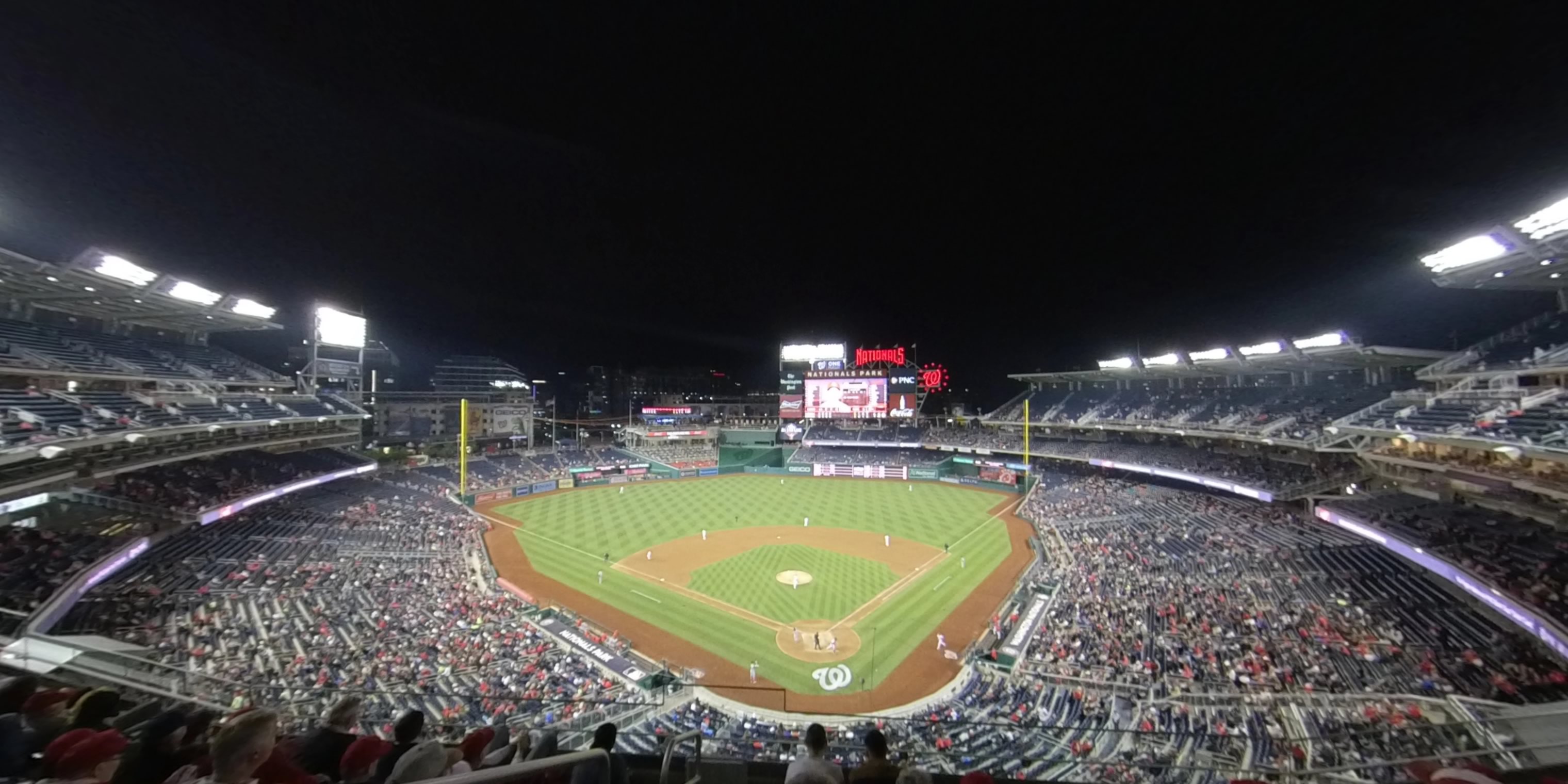 section 312 panoramic seat view  for baseball - nationals park