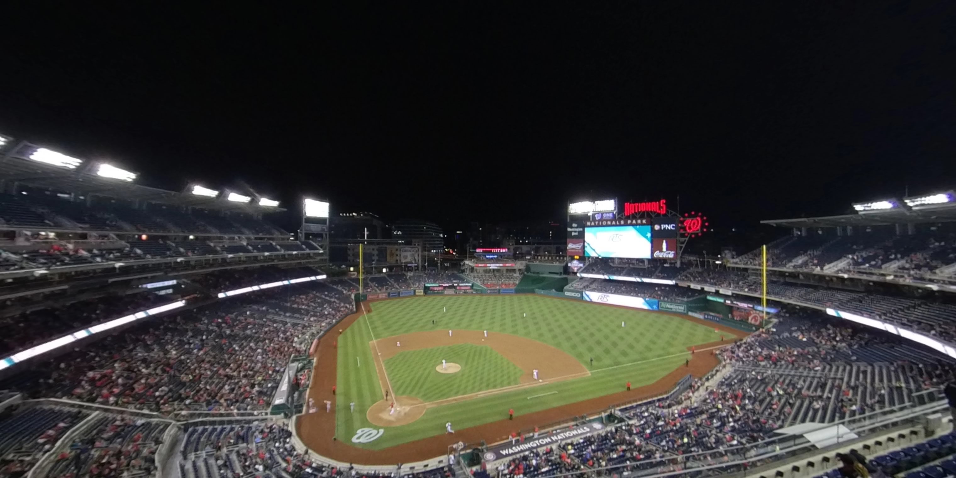 section 316 panoramic seat view  for baseball - nationals park
