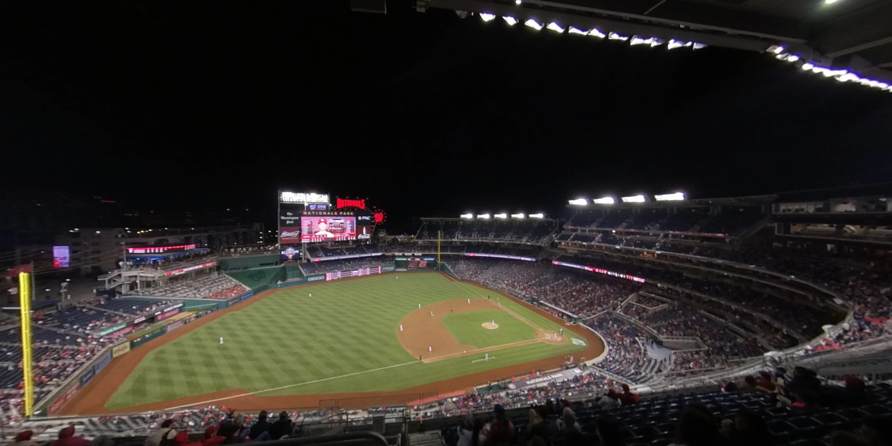 section 405 panoramic seat view  for baseball - nationals park