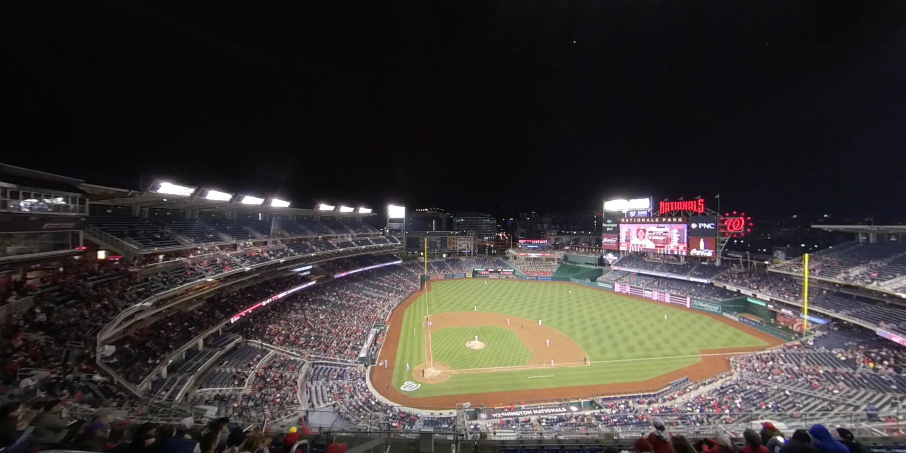 section 416 panoramic seat view  for baseball - nationals park