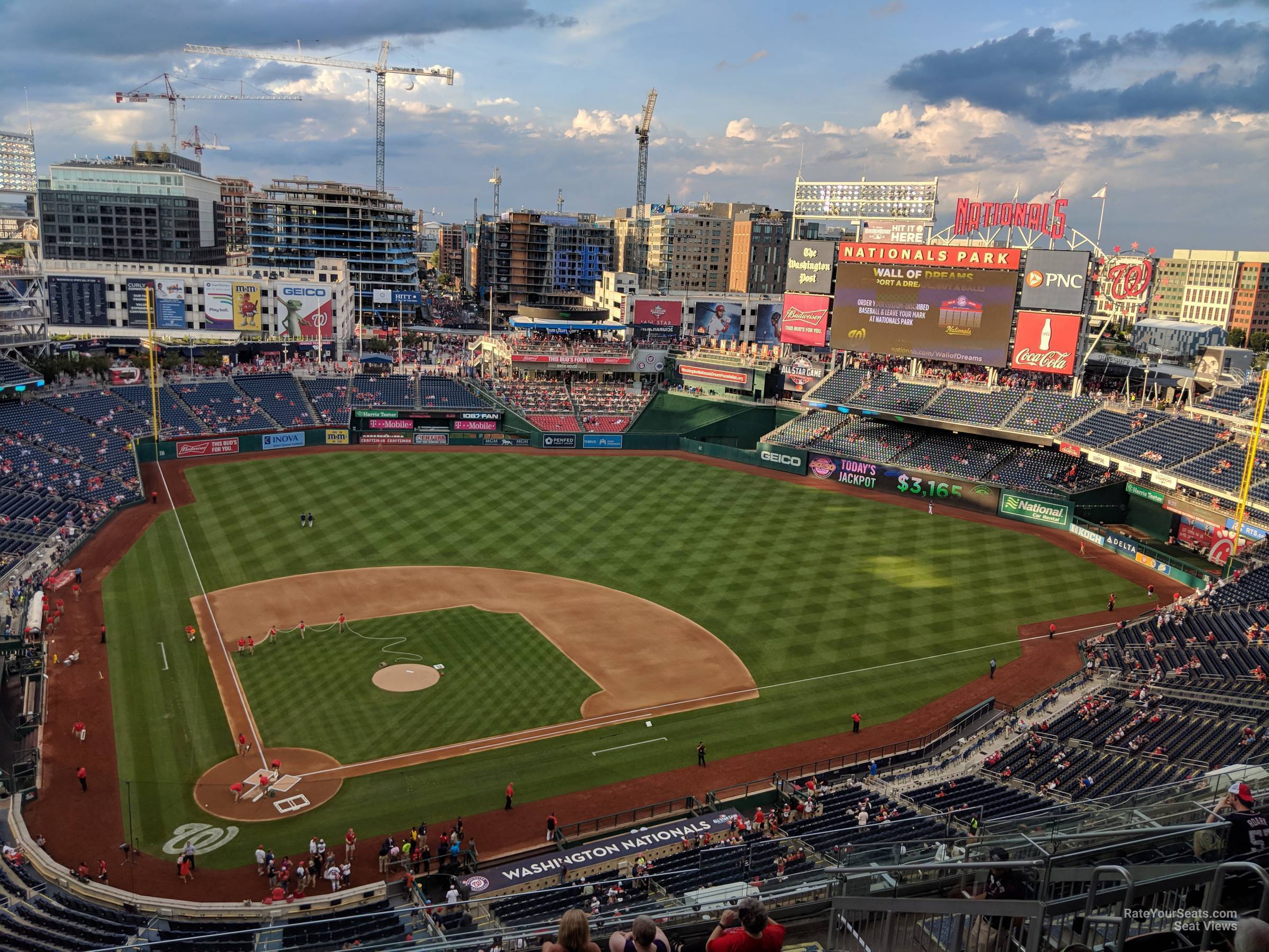 section 416, row k seat view  for baseball - nationals park