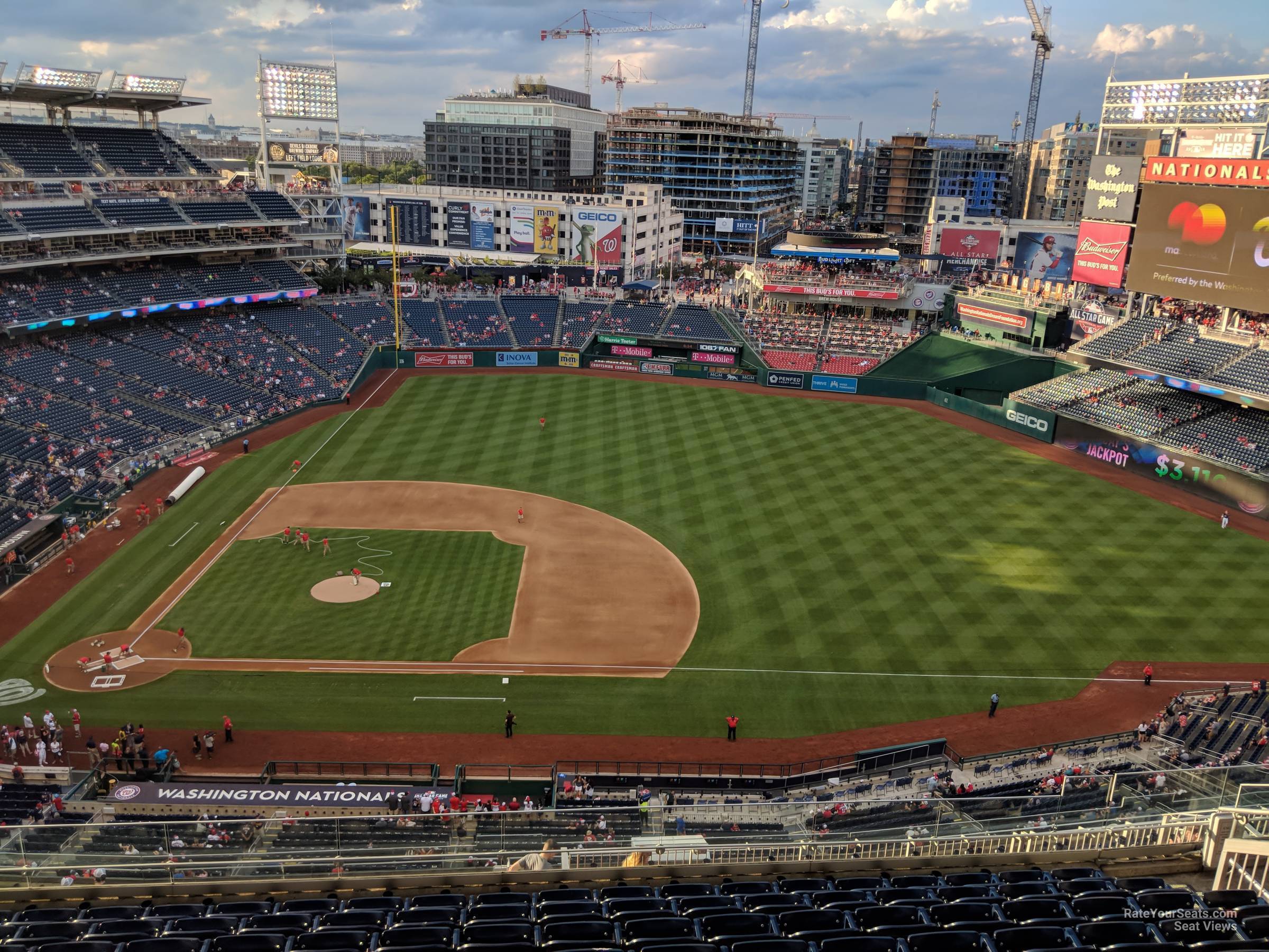 section 419, row k seat view  for baseball - nationals park