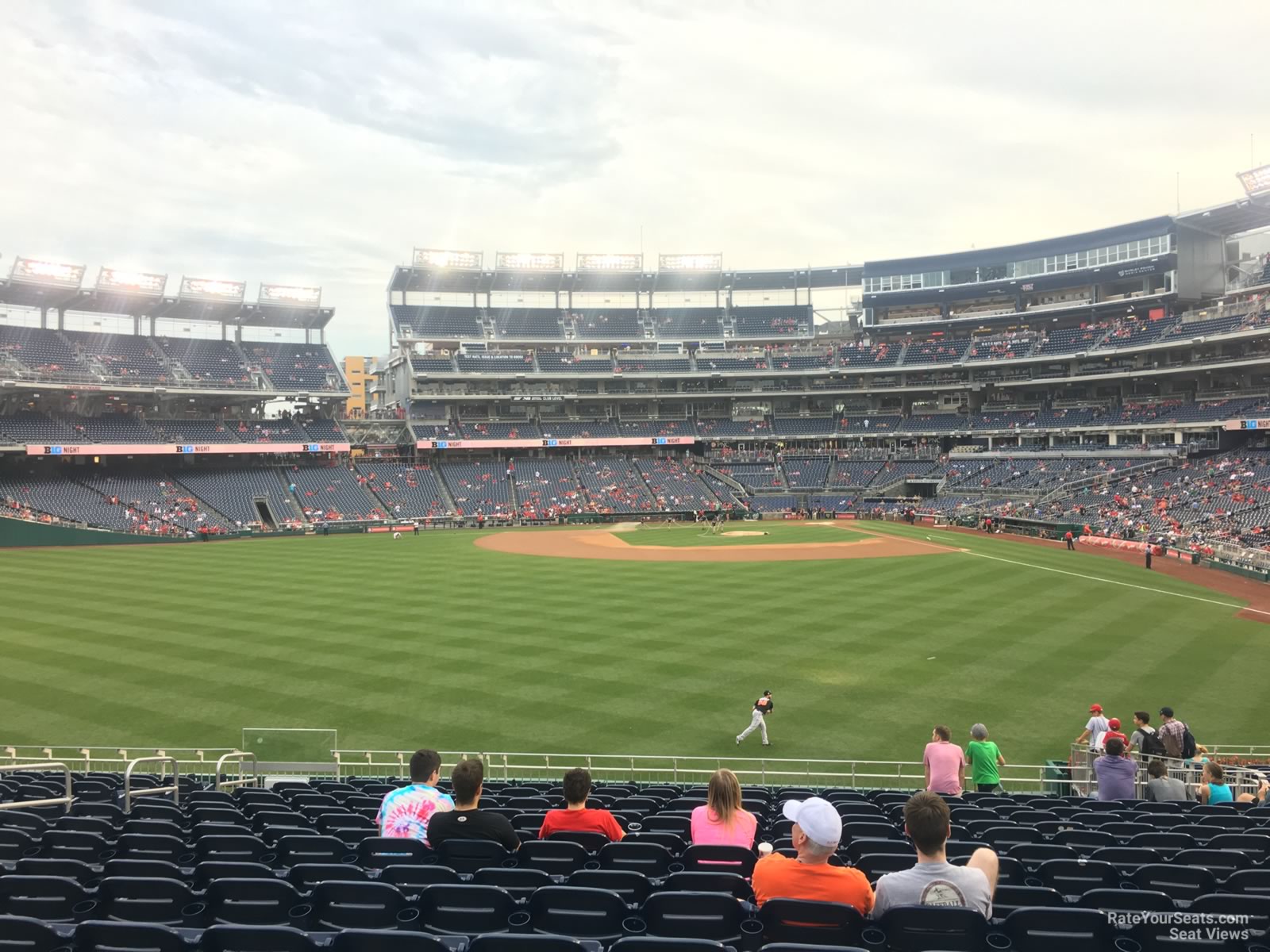 section 102, row cc seat view  for baseball - nationals park