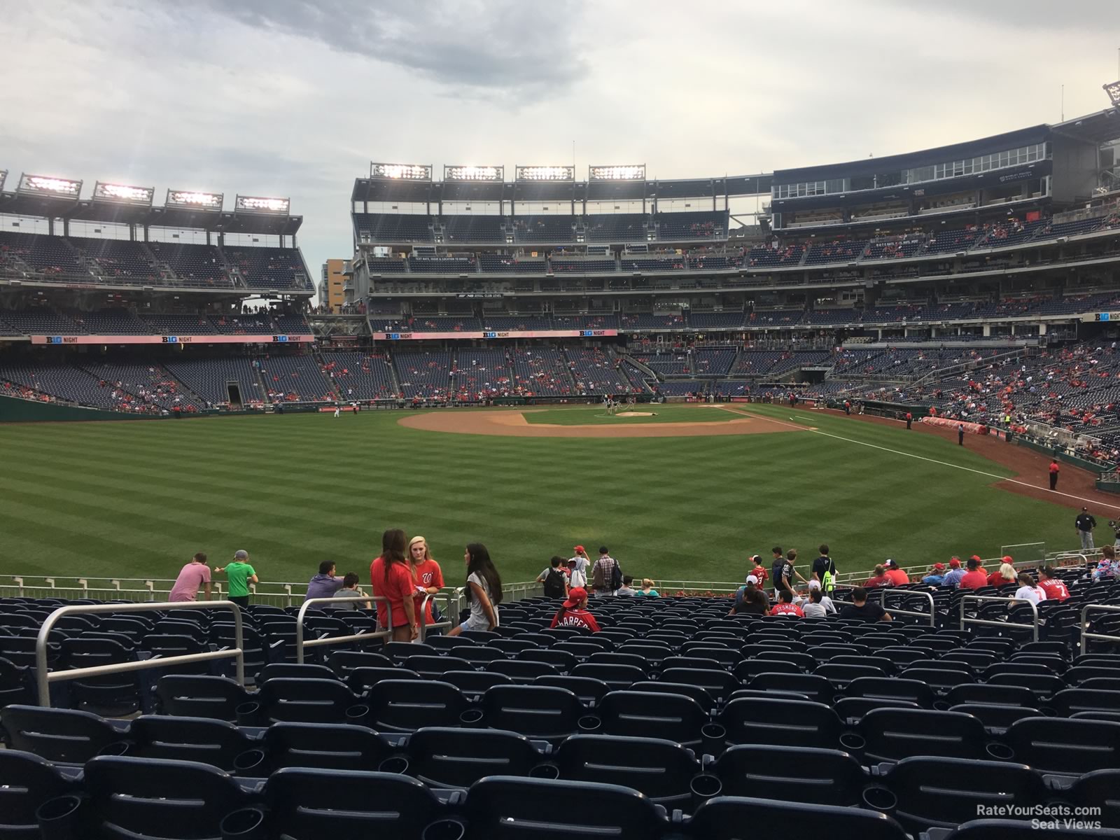 section 103, row cc seat view  for baseball - nationals park