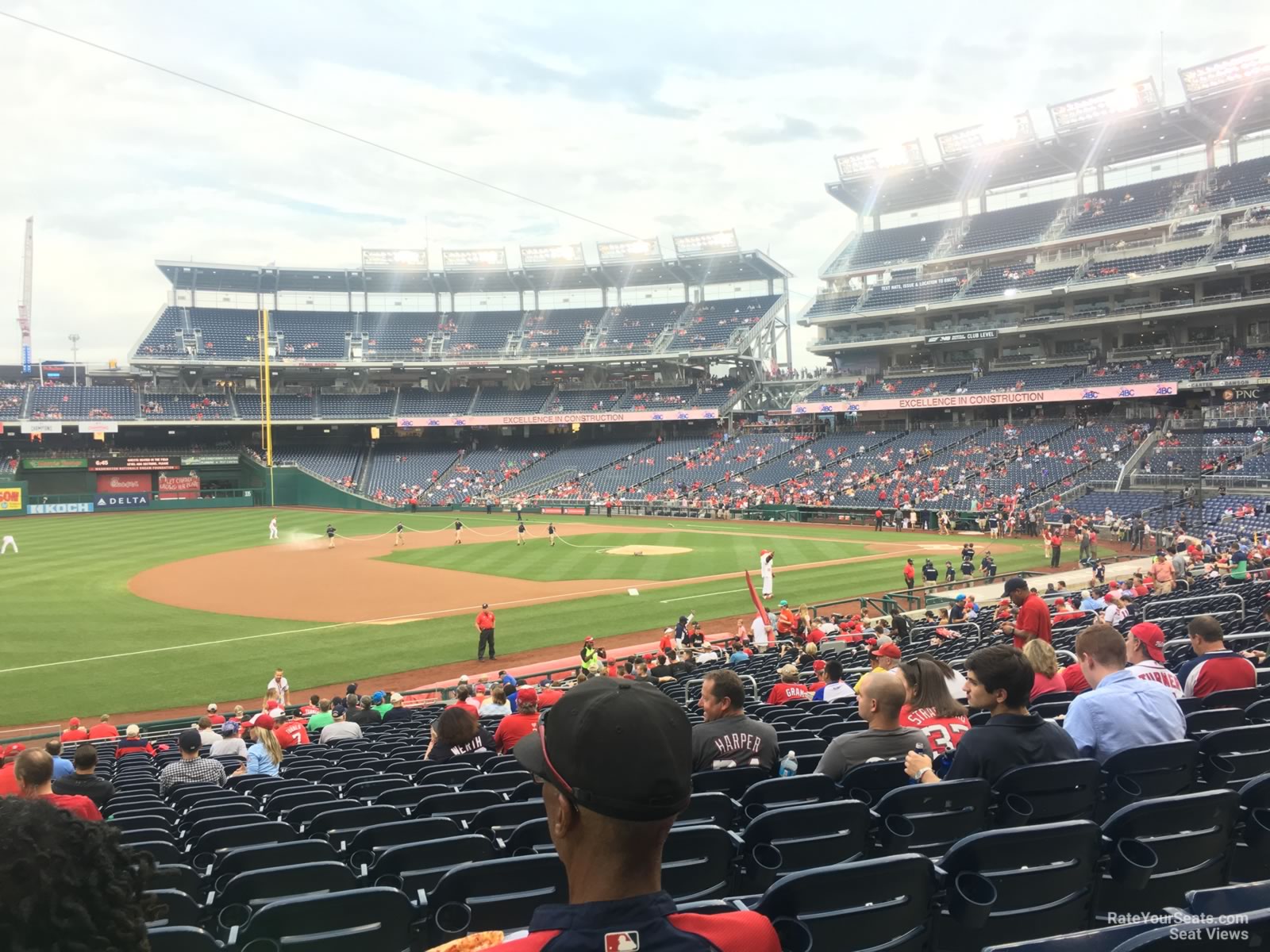 section 113, row hh seat view  for baseball - nationals park