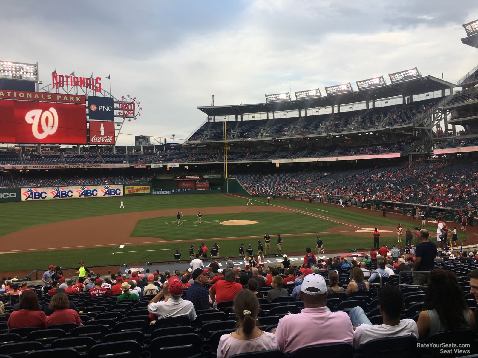section 116, row hh seat view  for baseball - nationals park