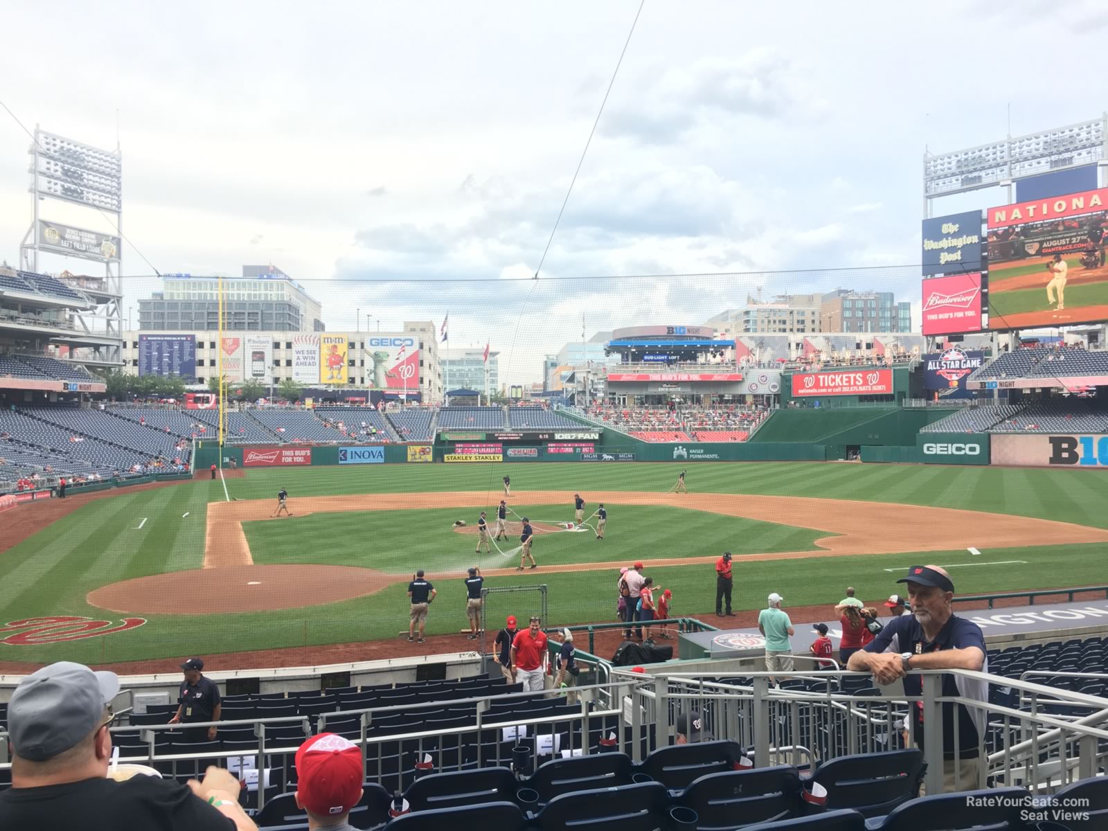 section 126, row f seat view  for baseball - nationals park