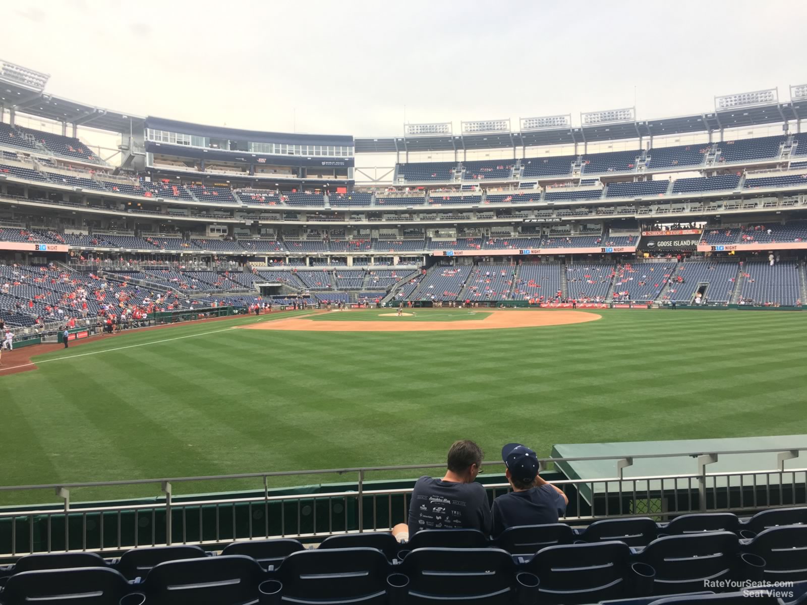 section 140, row f seat view  for baseball - nationals park