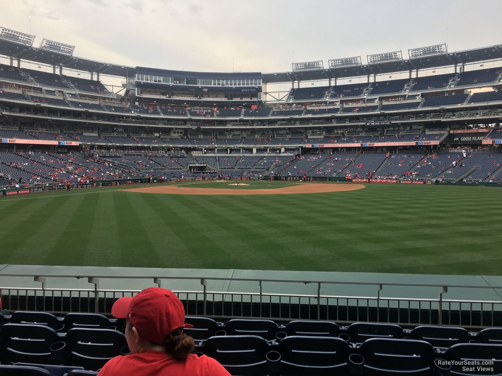 section 142, row f seat view  for baseball - nationals park