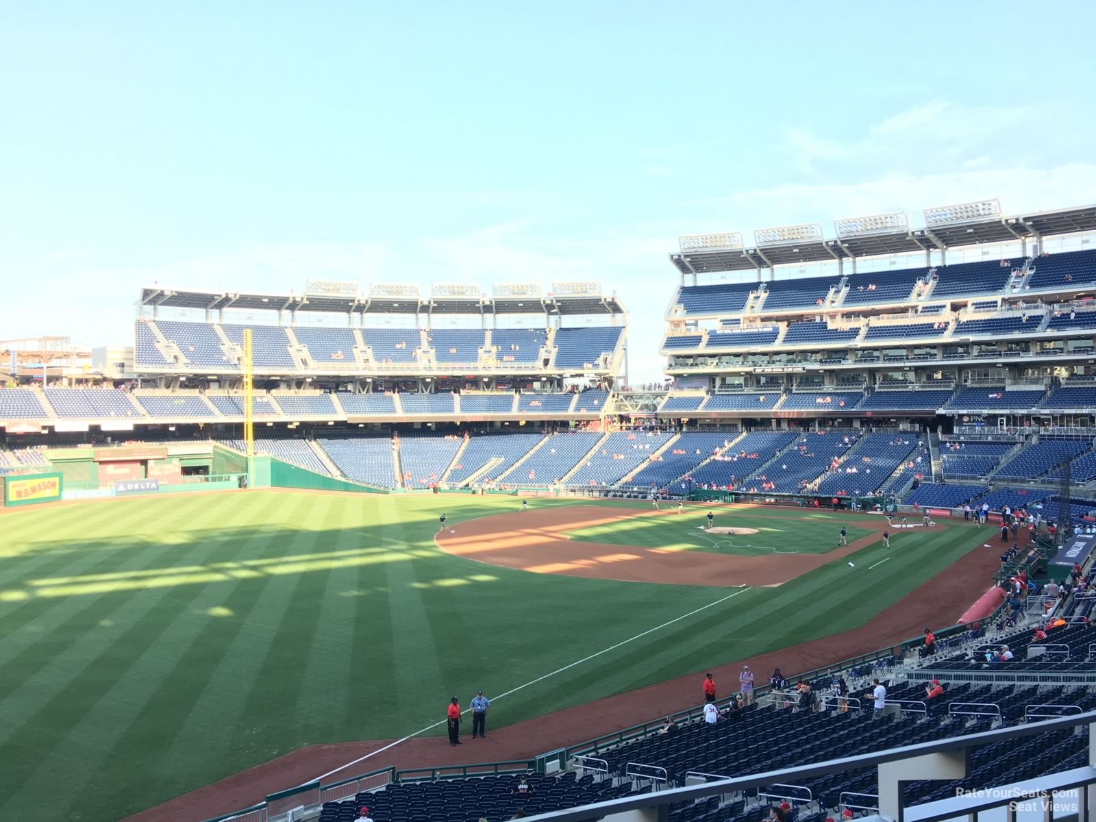 section 202, row b seat view  for baseball - nationals park