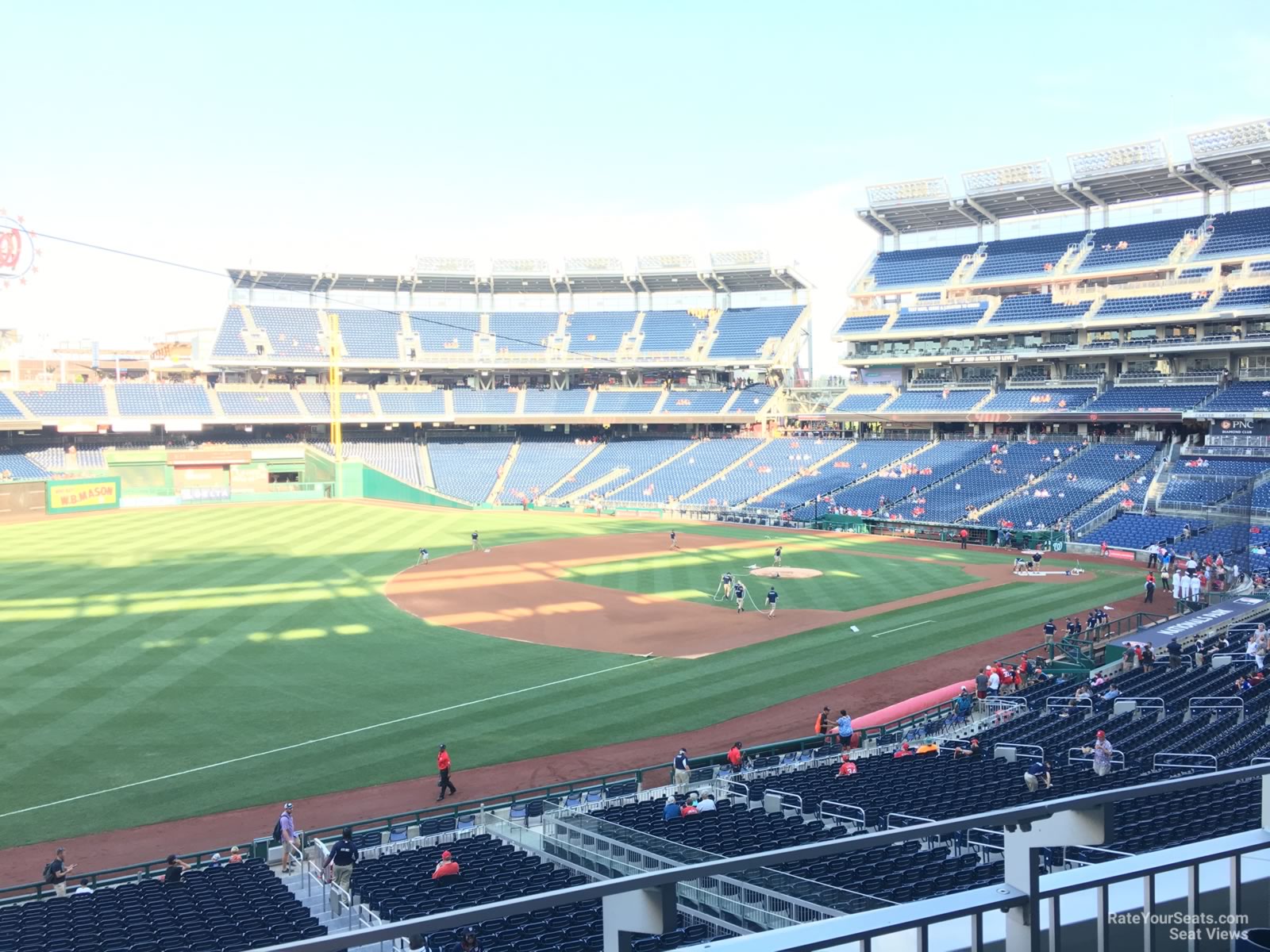 section 204, row b seat view  for baseball - nationals park