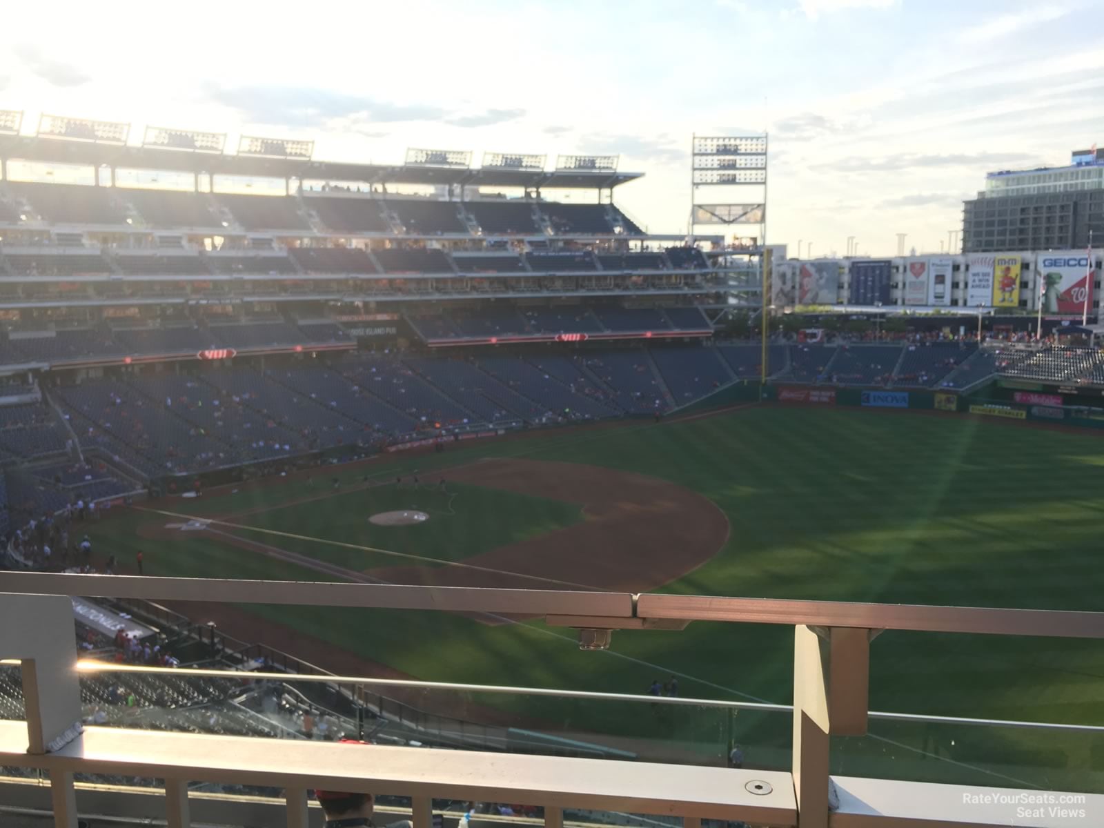 section 224, row d seat view  for baseball - nationals park