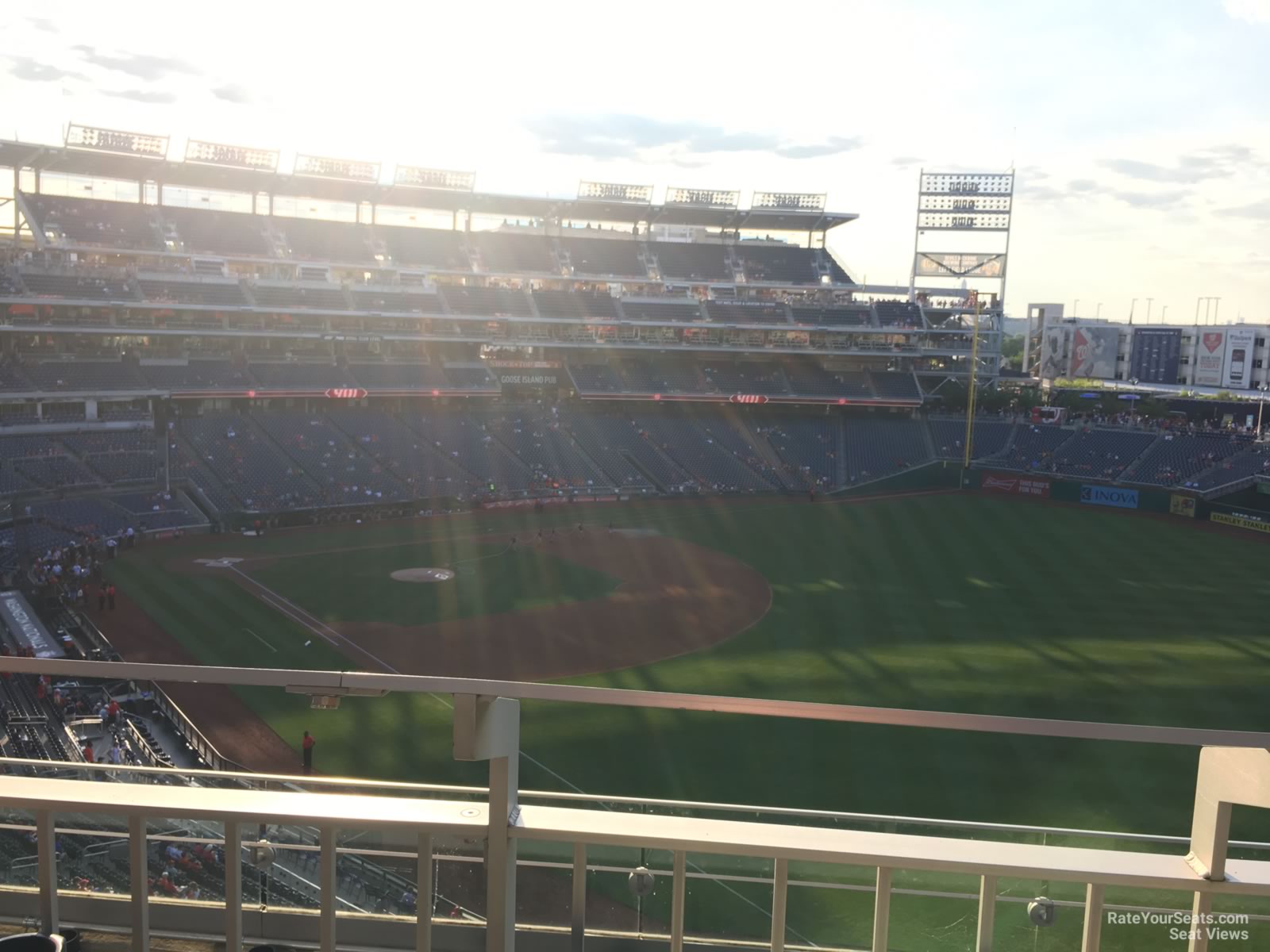 section 228, row d seat view  for baseball - nationals park