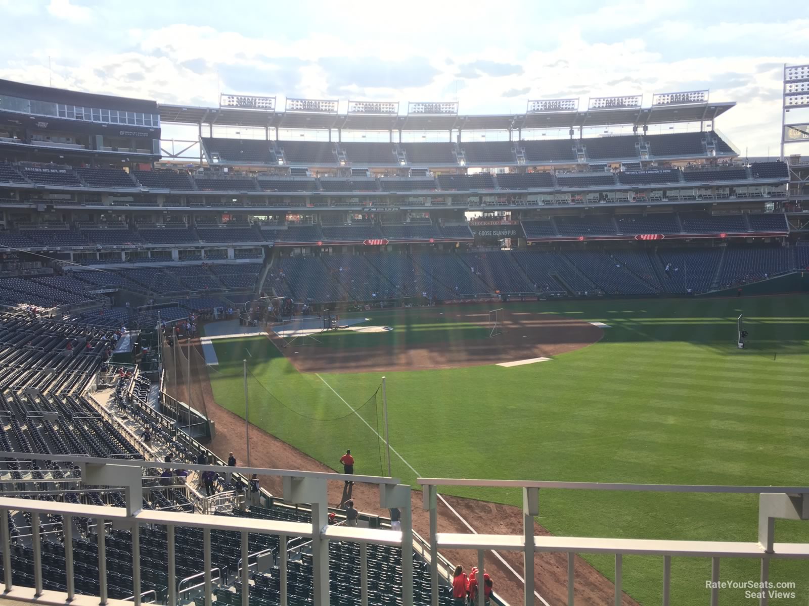 section 233, row b seat view  for baseball - nationals park