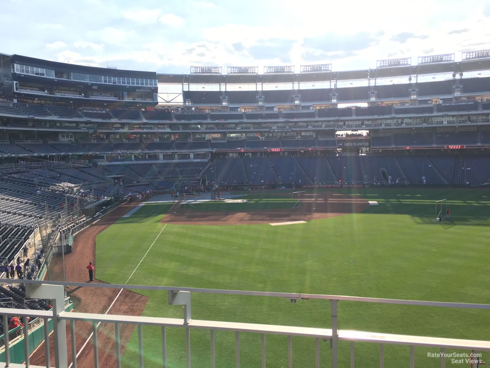 section 237, row b seat view  for baseball - nationals park