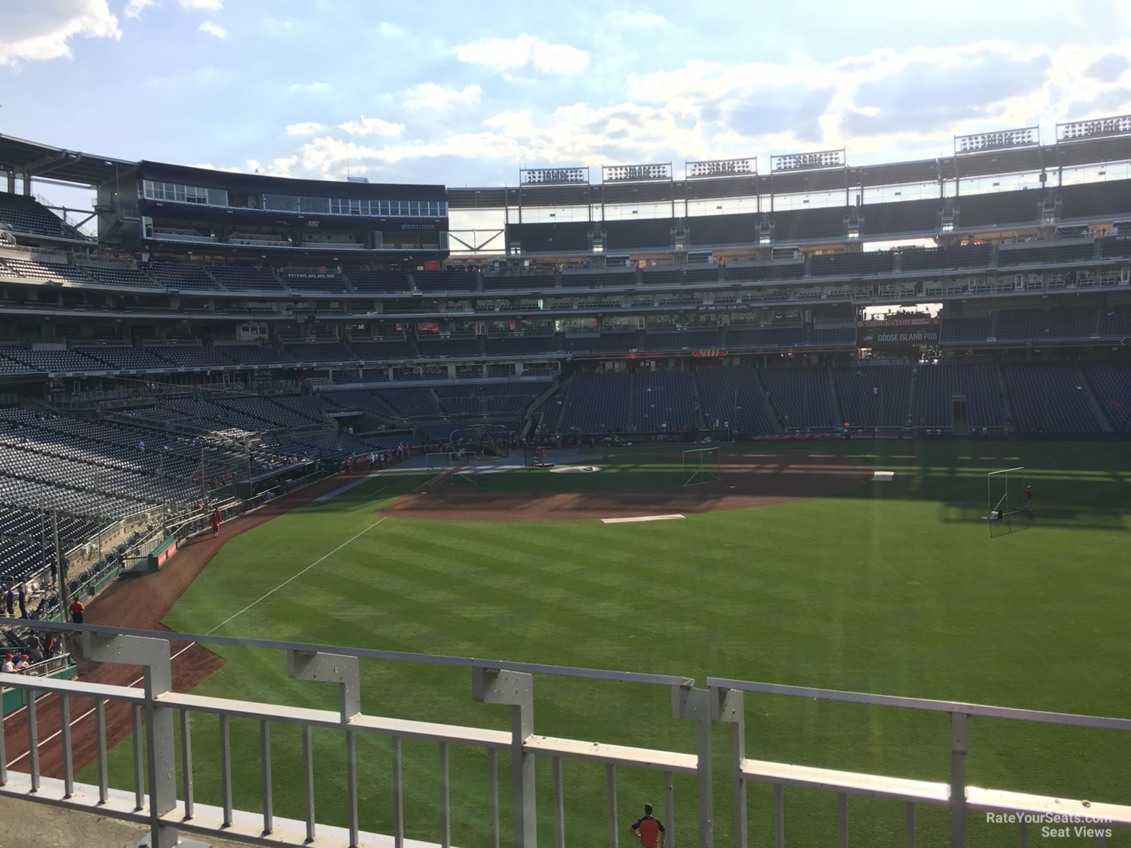 section 238, row b seat view  for baseball - nationals park