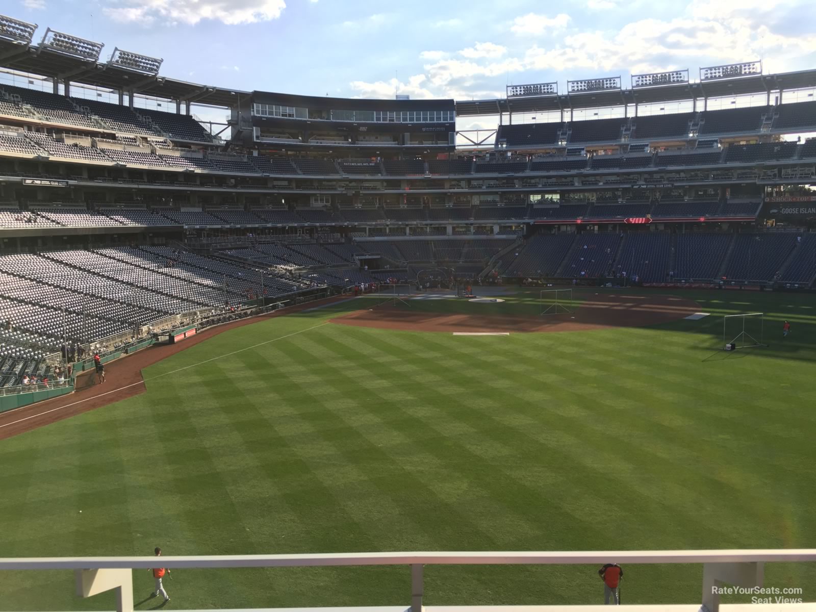 section 240, row b seat view  for baseball - nationals park