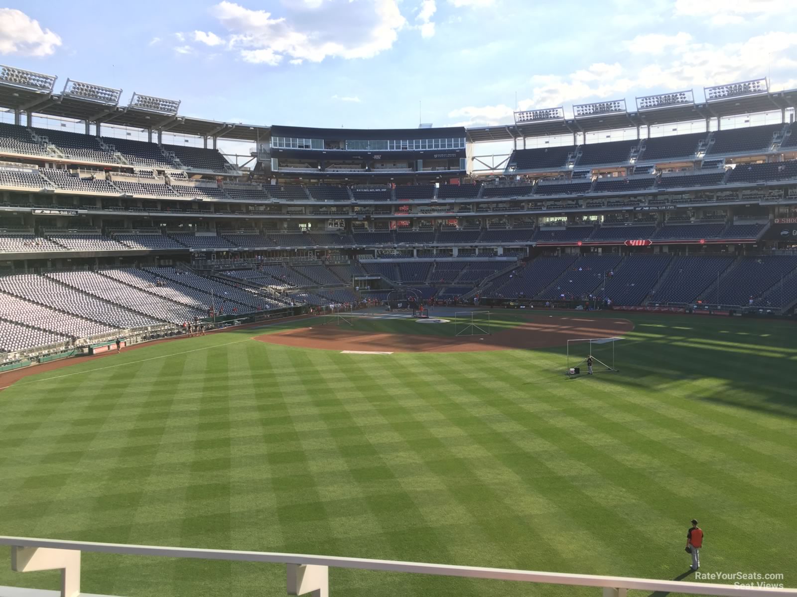 section 242, row b seat view  for baseball - nationals park