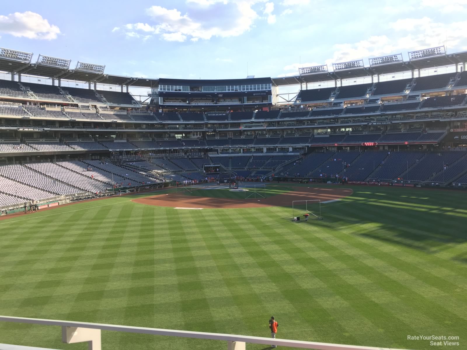 section 243, row b seat view  for baseball - nationals park