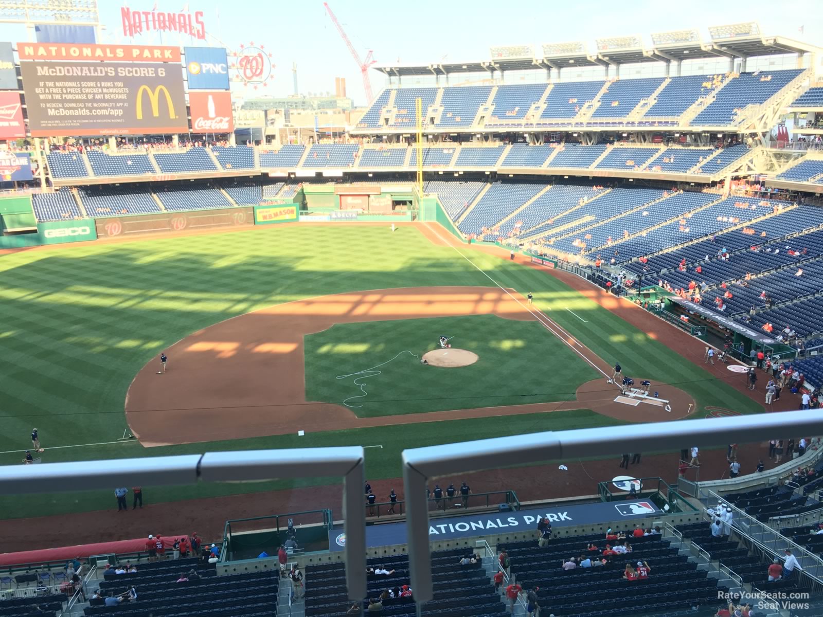 section 308, row a seat view  for baseball - nationals park