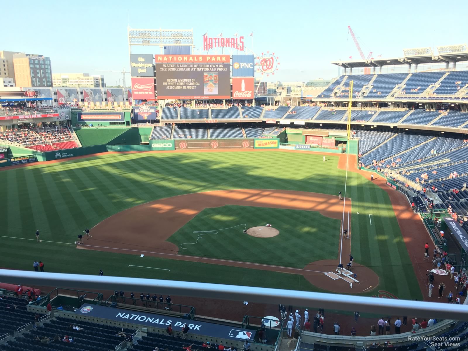 section 310, row a seat view  for baseball - nationals park