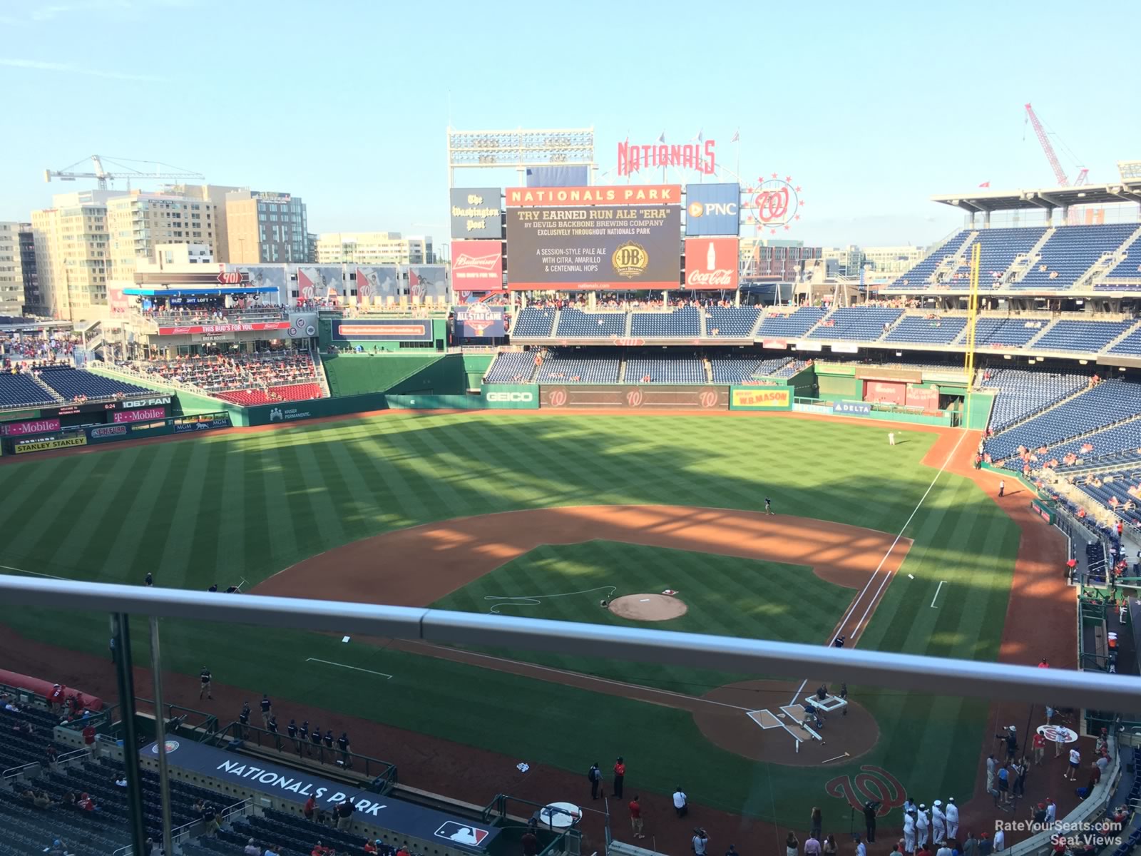 section 311, row a seat view  for baseball - nationals park