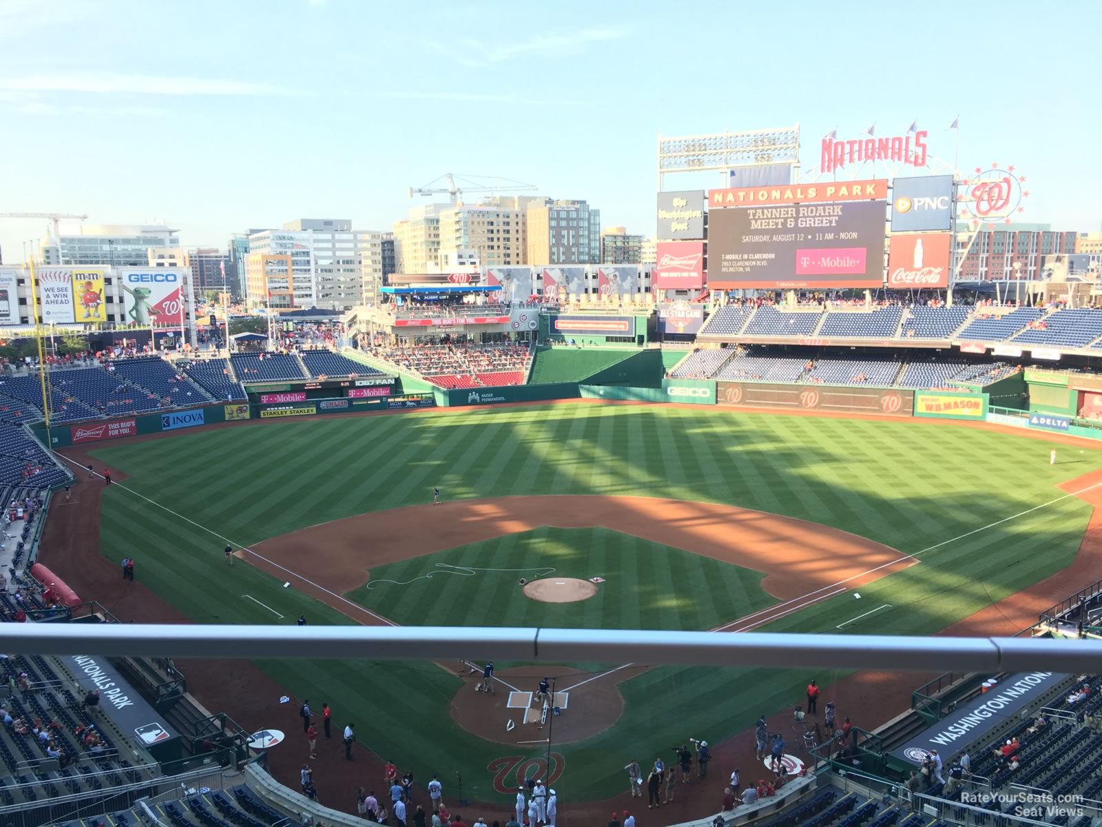 section 314, row a seat view  for baseball - nationals park