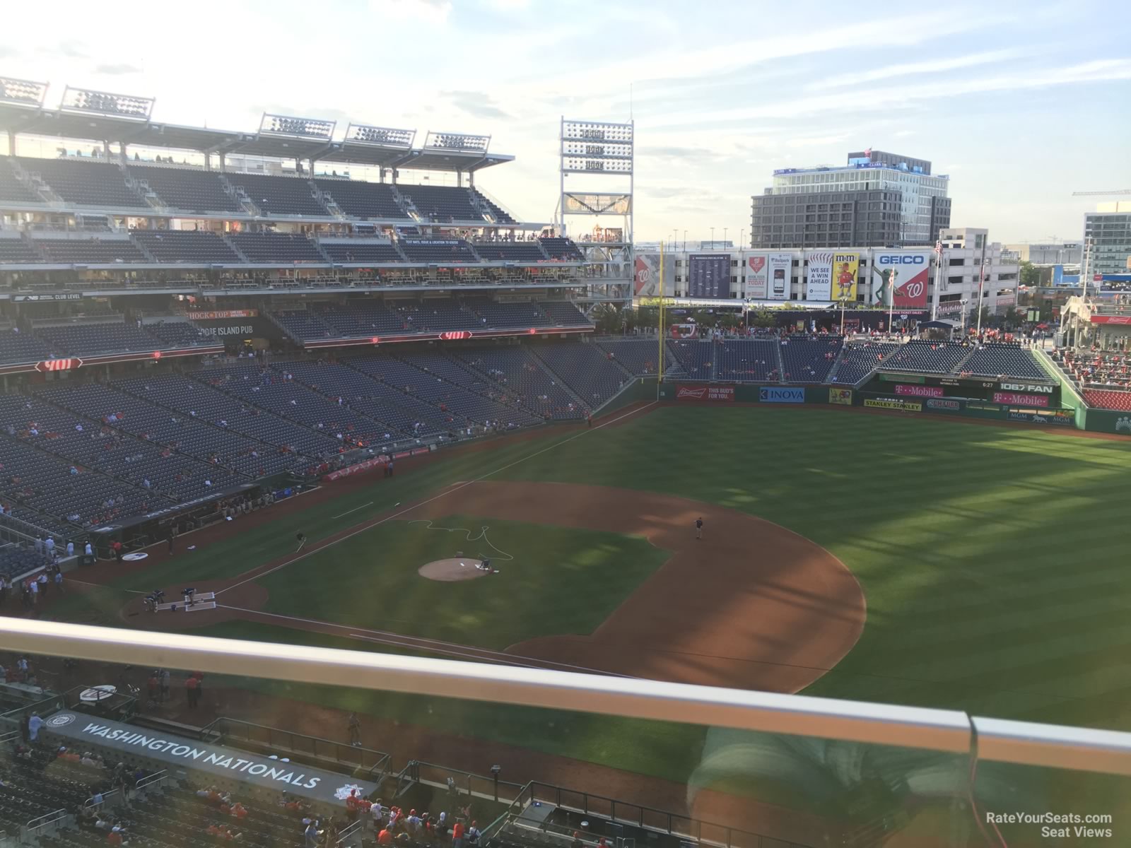 section 321, row a seat view  for baseball - nationals park