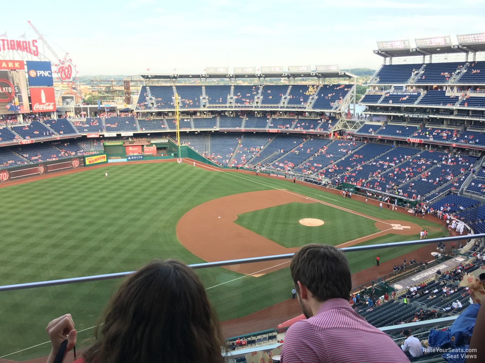 section 404, row b seat view  for baseball - nationals park