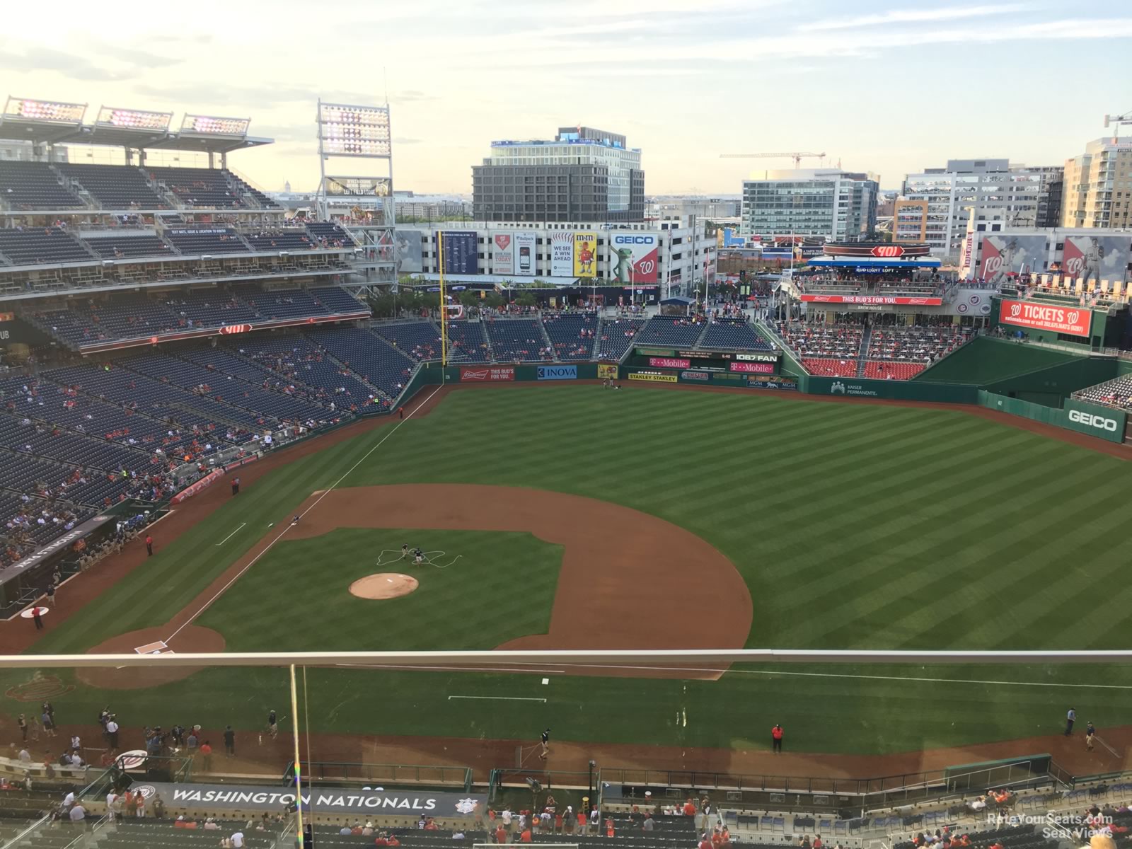 section 419, row b seat view  for baseball - nationals park