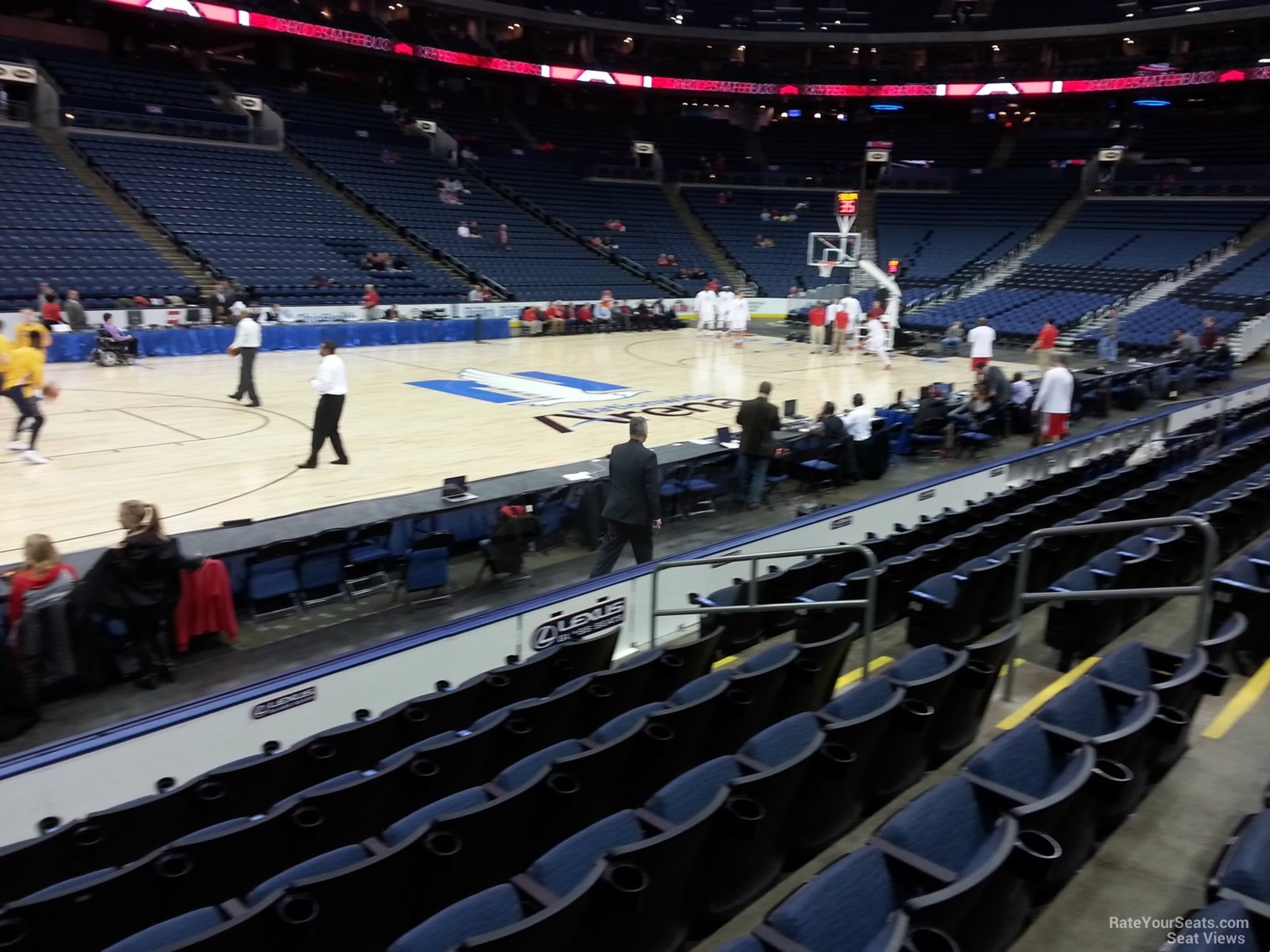 section 116, row g seat view  for basketball - nationwide arena