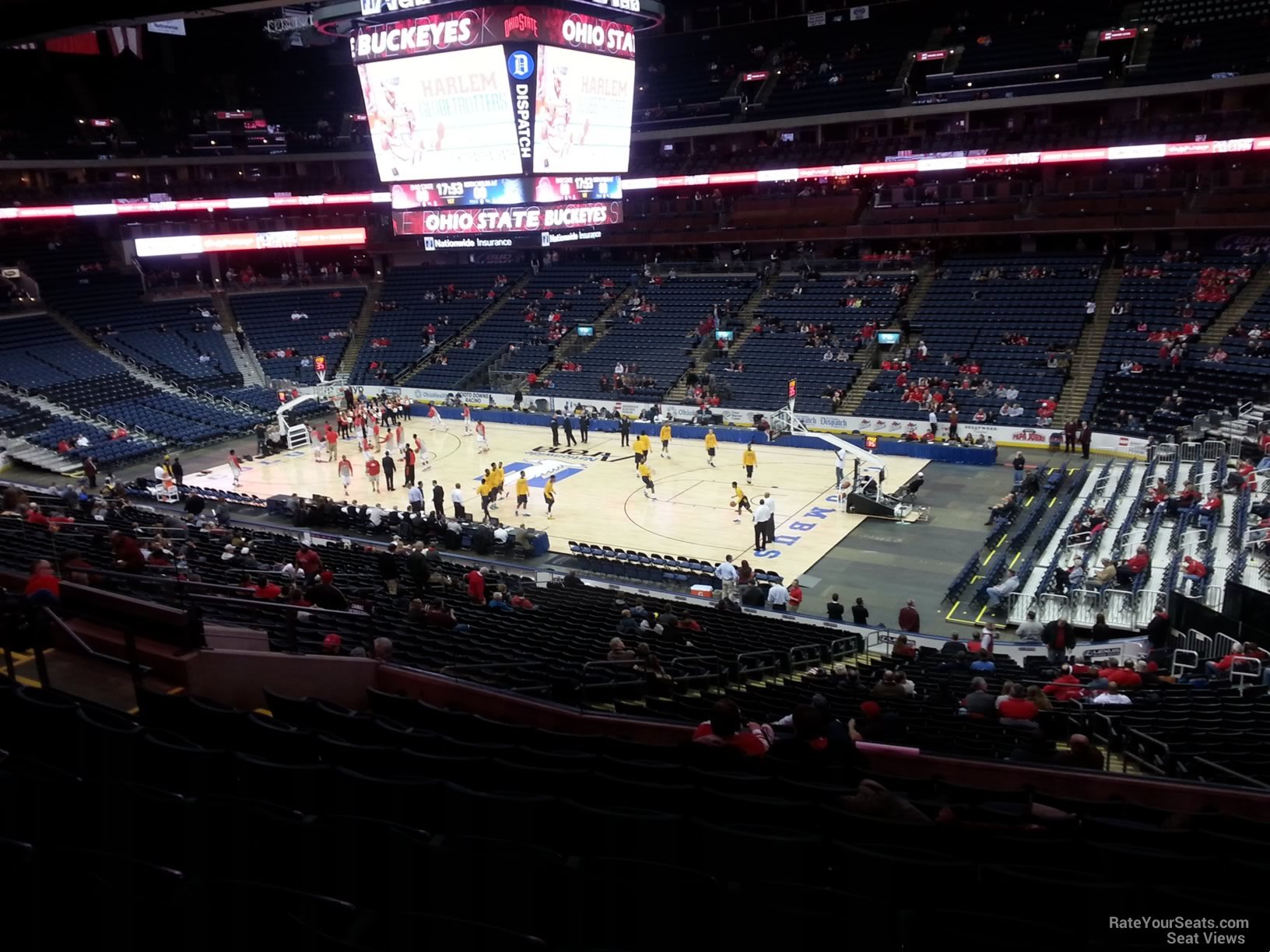 section cl1 seat view  for basketball - nationwide arena