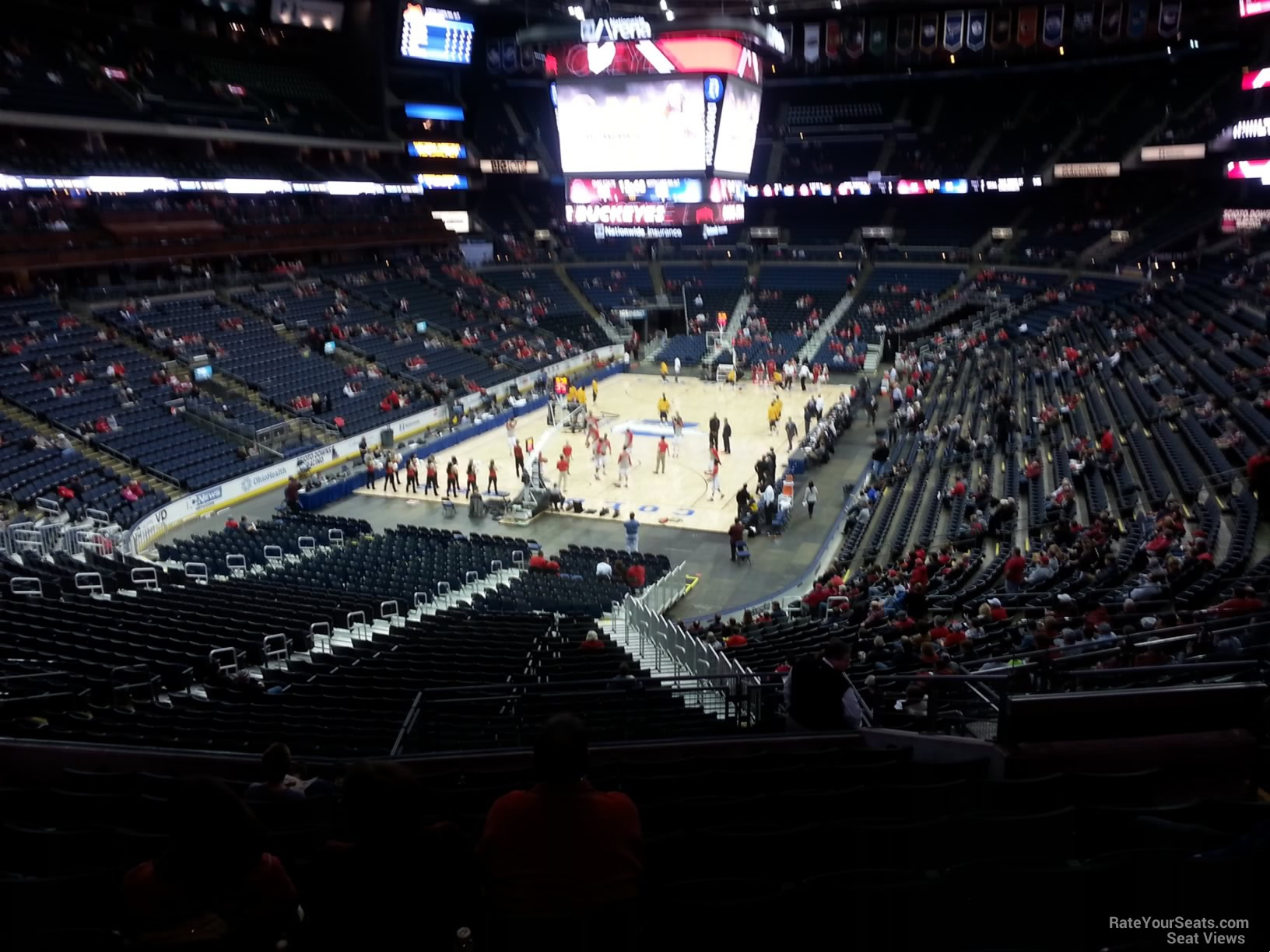 section cl10 seat view  for basketball - nationwide arena