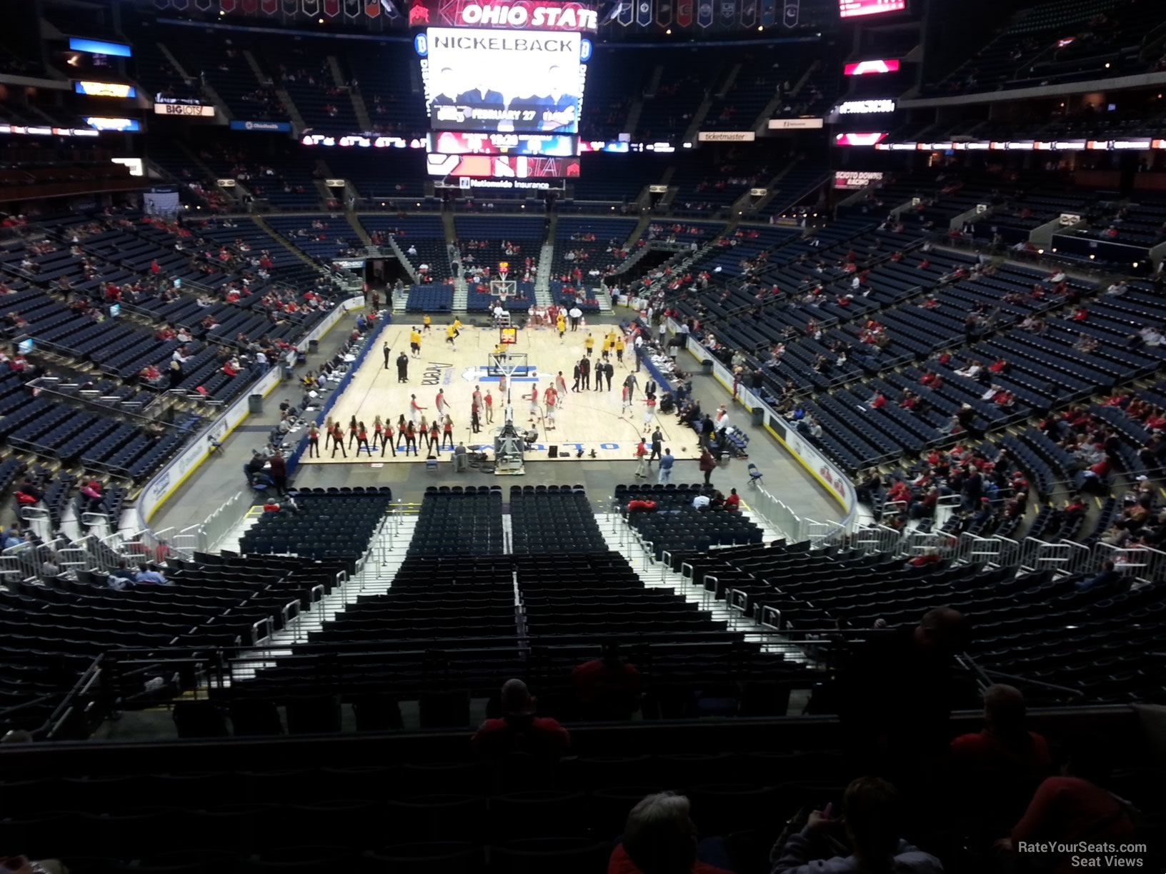 section cl12 seat view  for basketball - nationwide arena