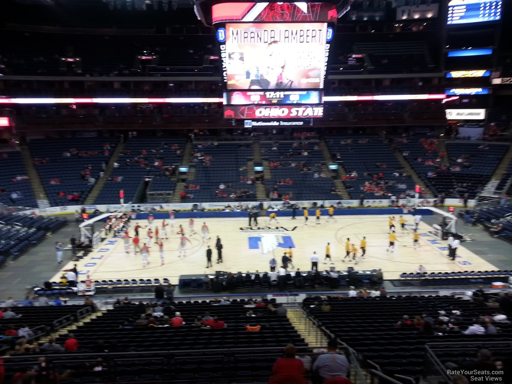section cl4 seat view  for basketball - nationwide arena