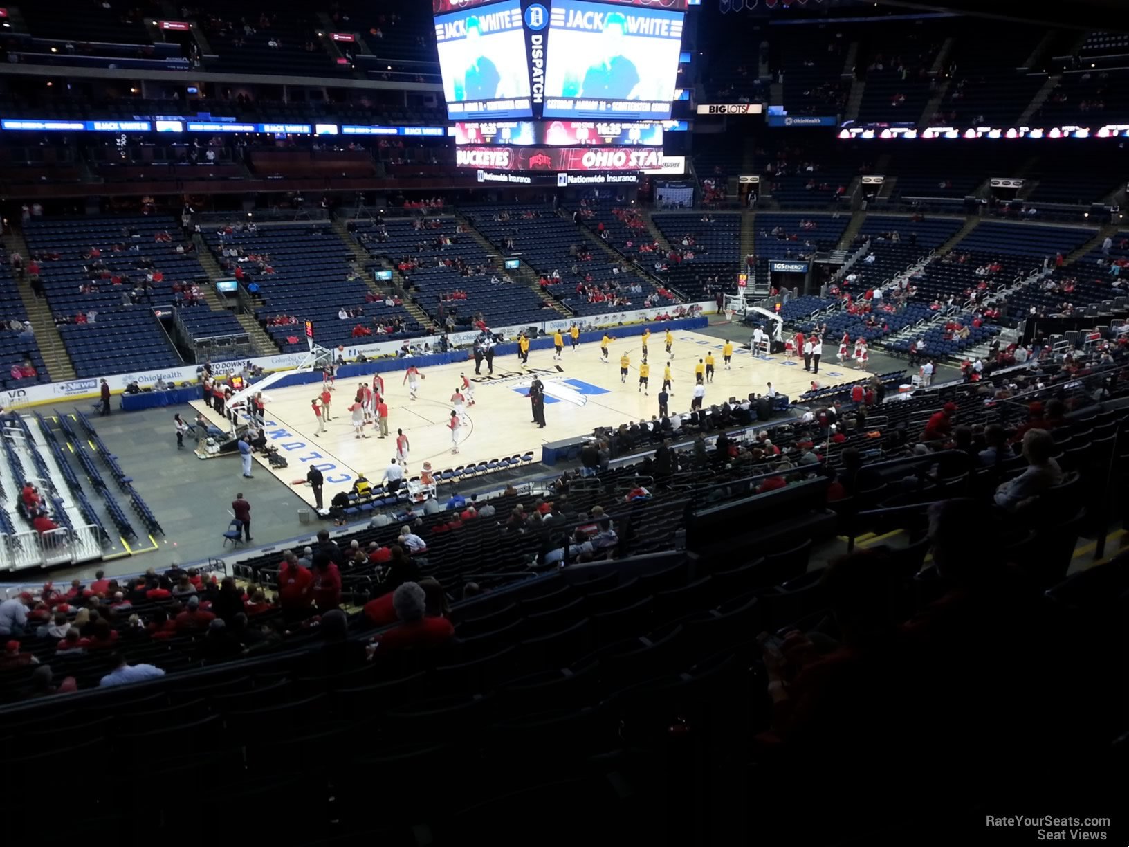 section cl6 seat view  for basketball - nationwide arena
