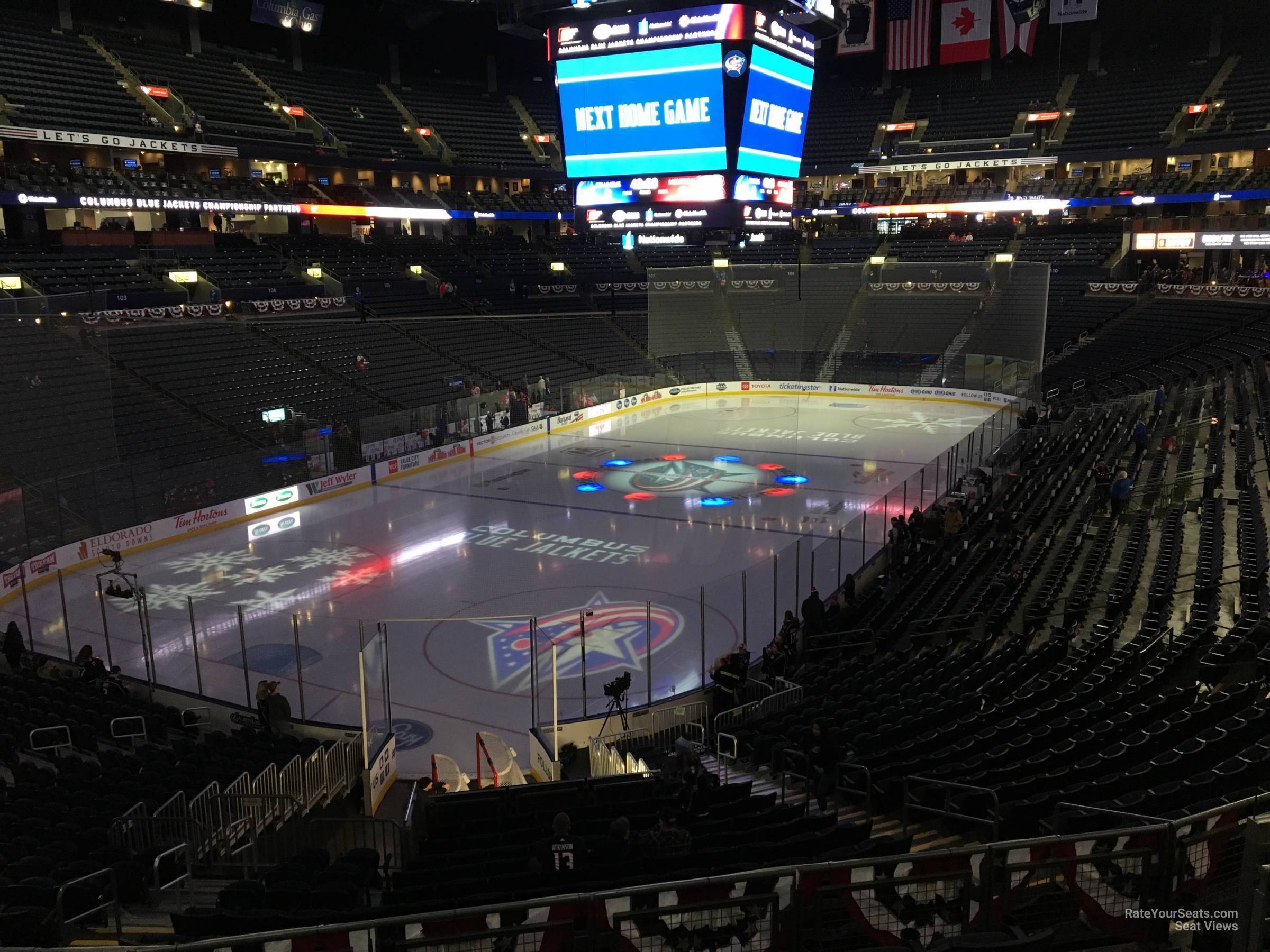 section 118, row gg seat view  for hockey - nationwide arena