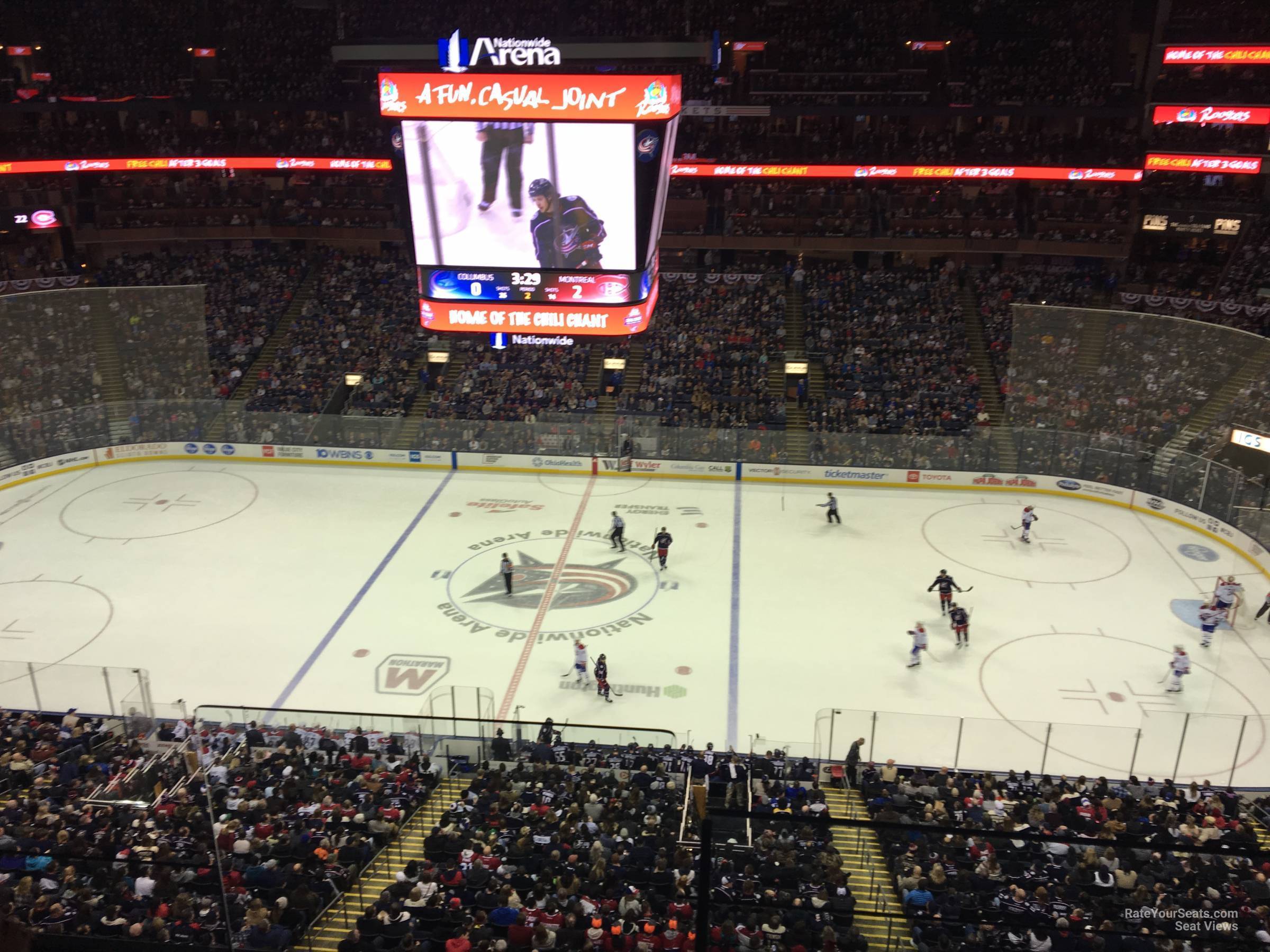 Nationwide Arena banners, Where most teams have winning ban…